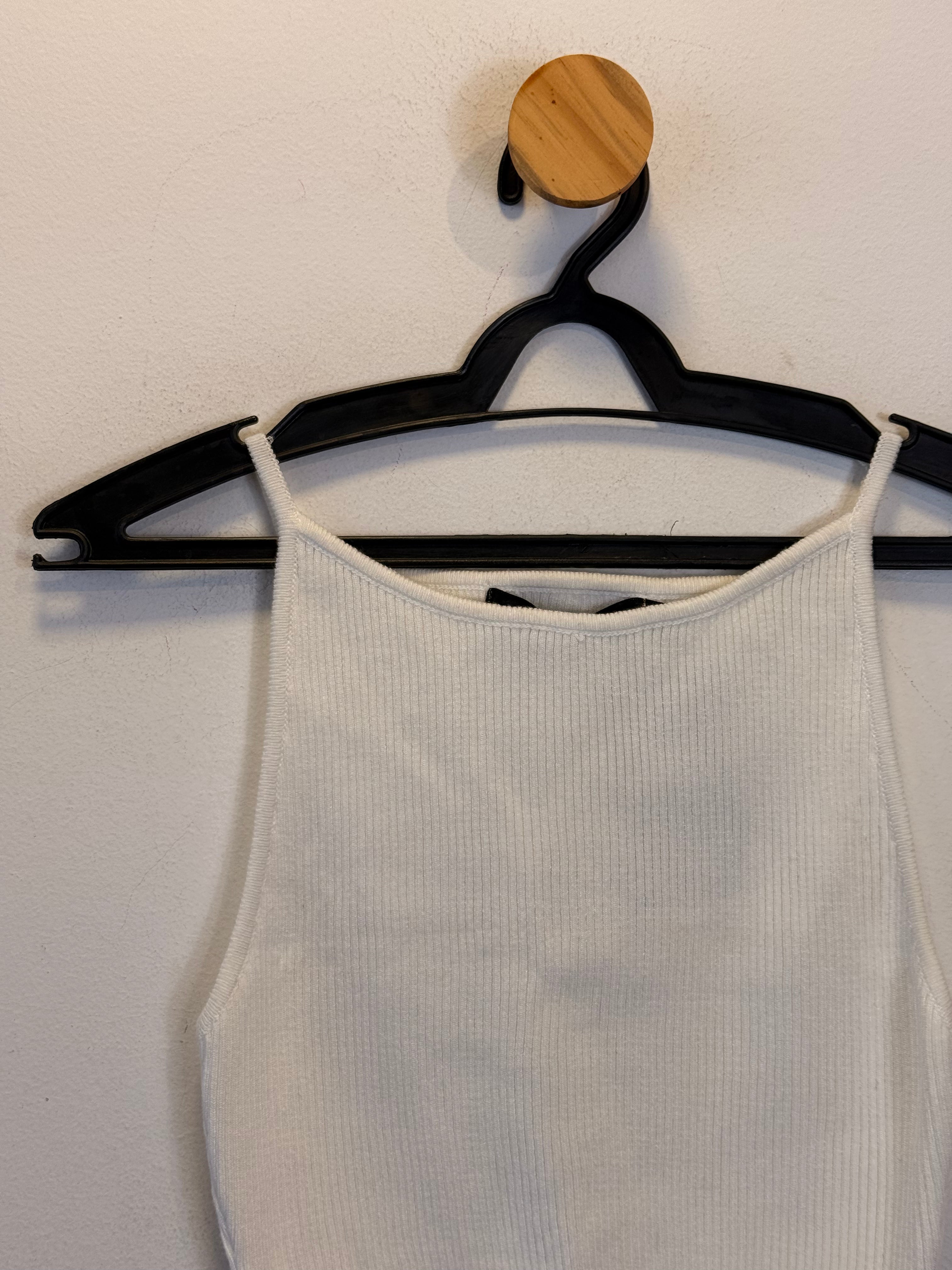 Cropped Malha Tricot Branco