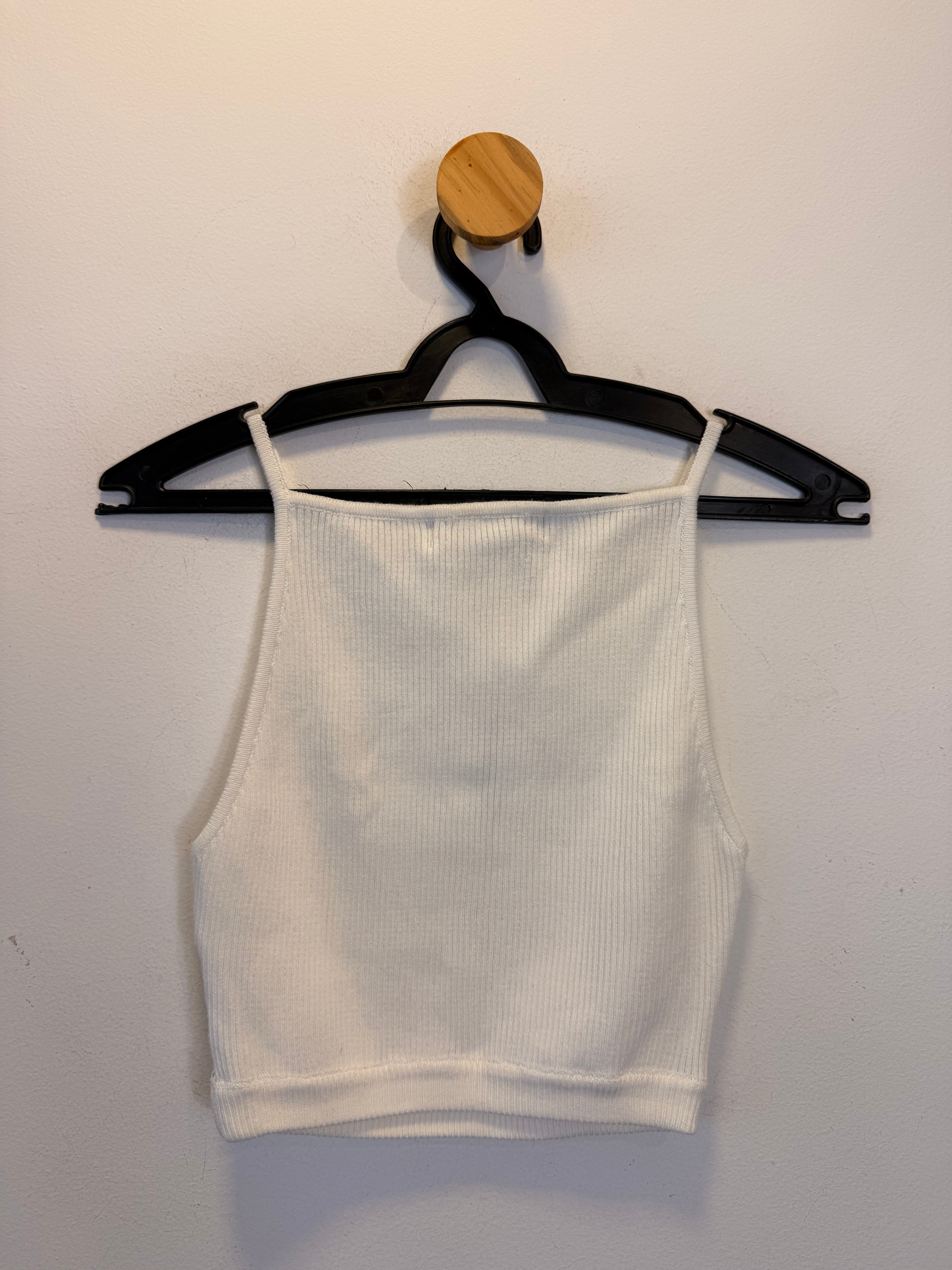 Cropped Malha Tricot Branco
