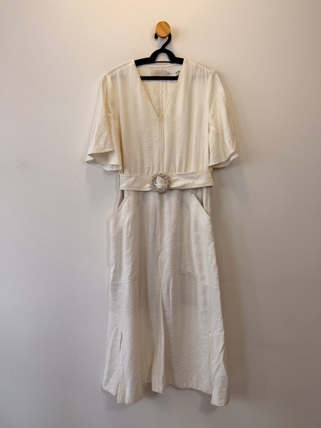 Vestido Branco Shoulder