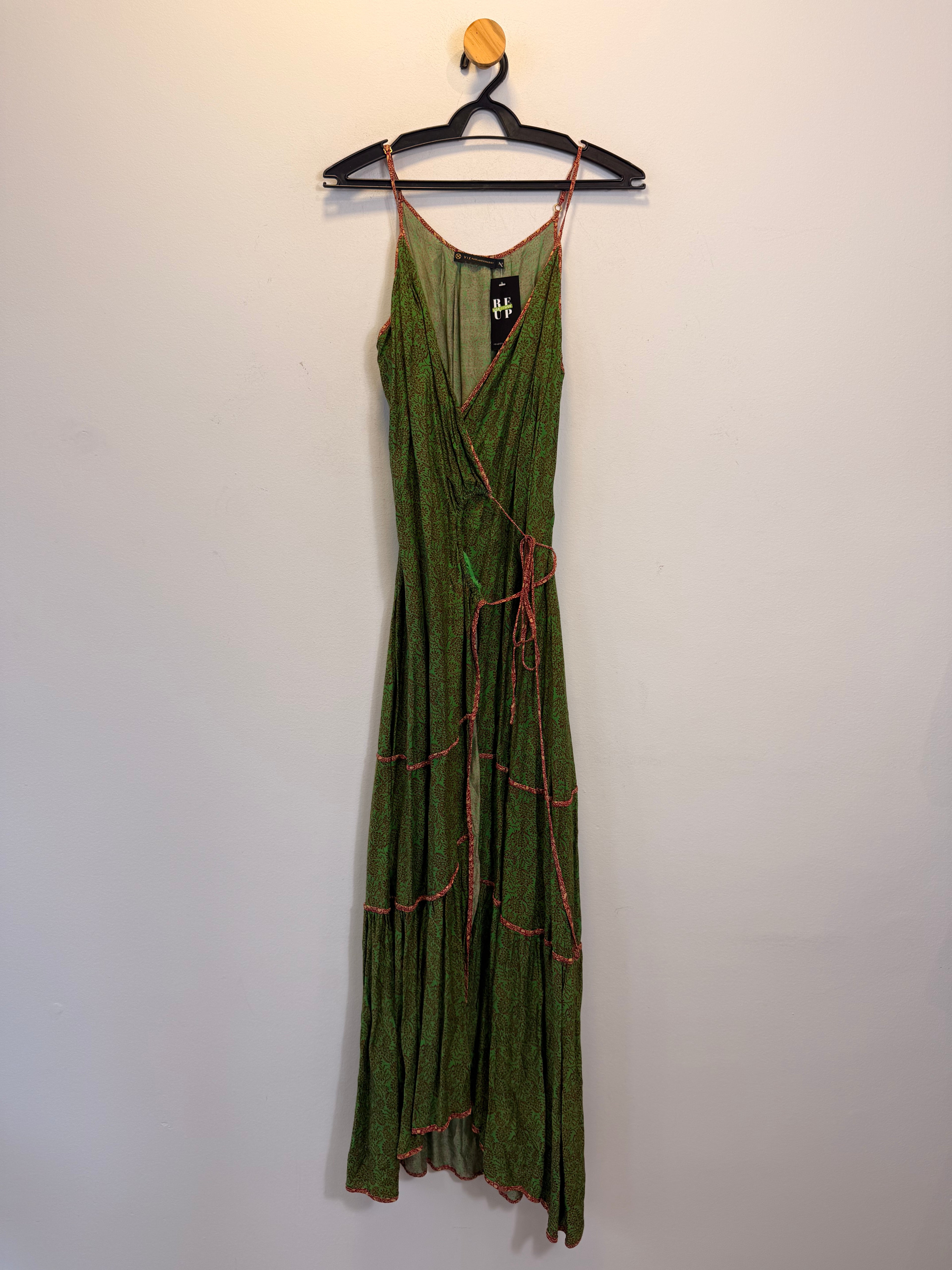 Vestido Estampado Verde Vix