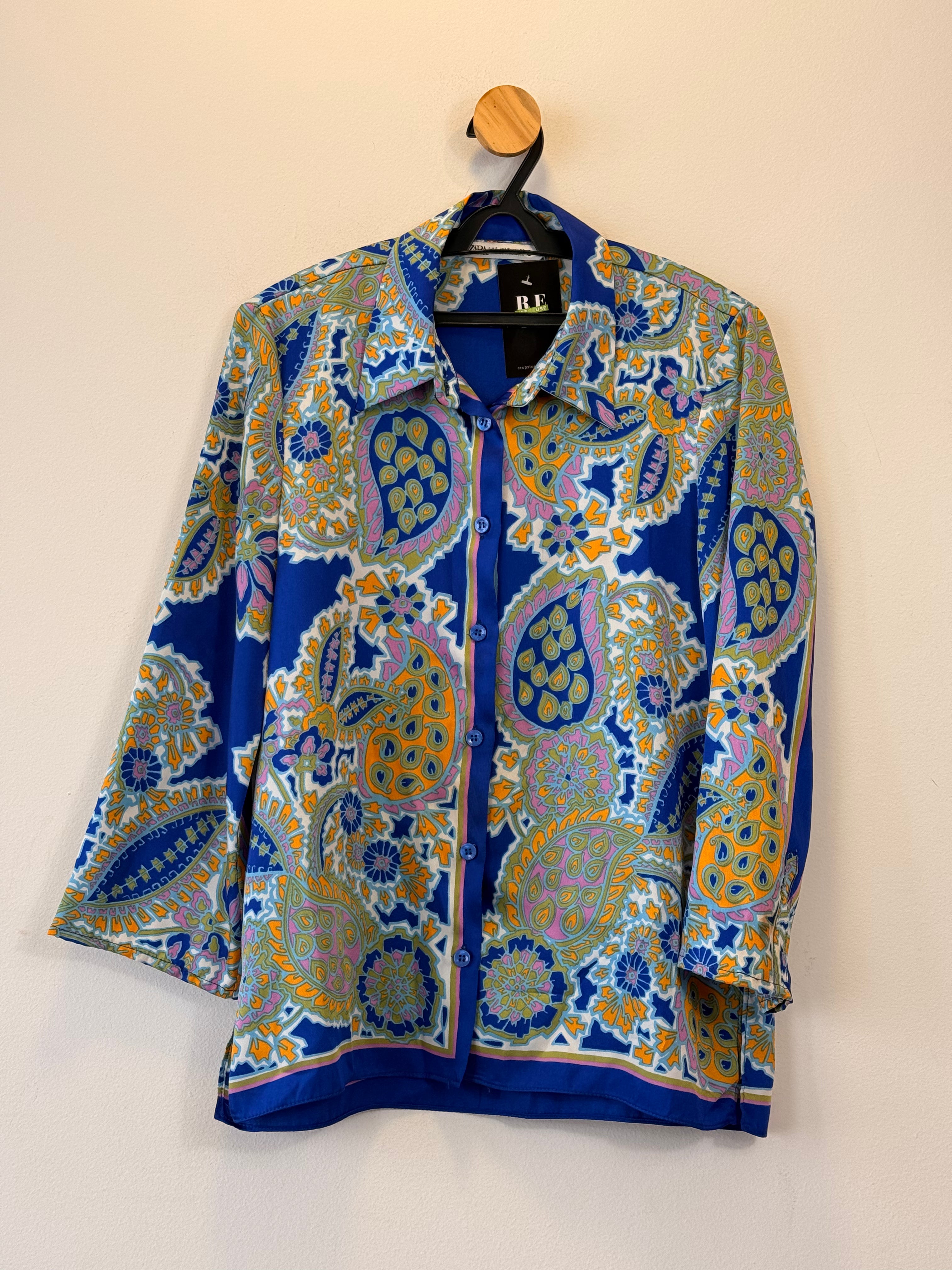 Camisa Estampa Paisley Zara