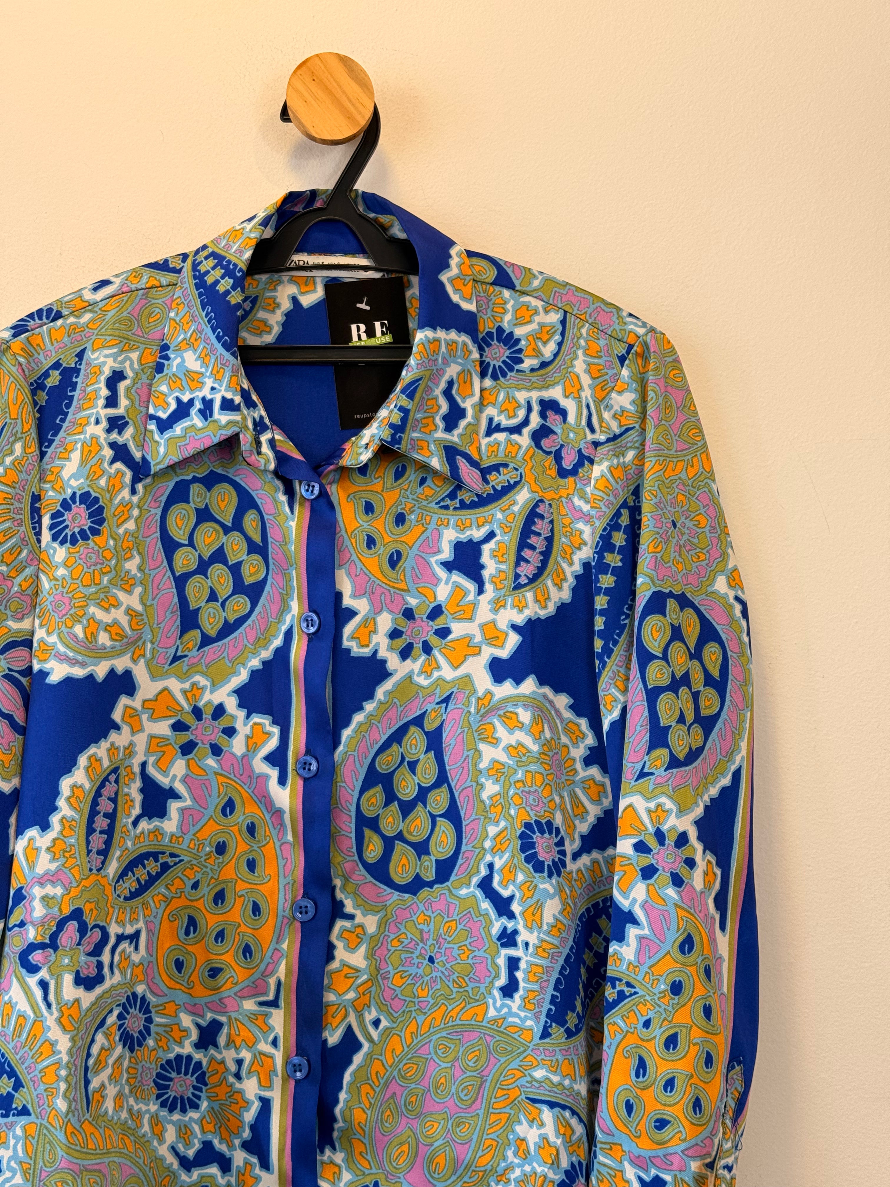 Camisa Estampa Paisley Zara