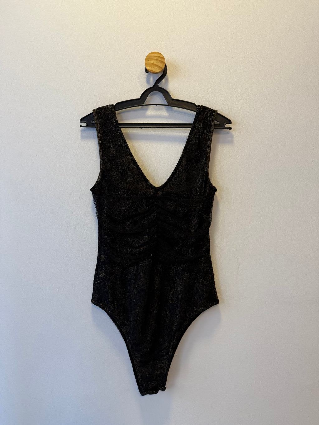 Body Preto Lurex