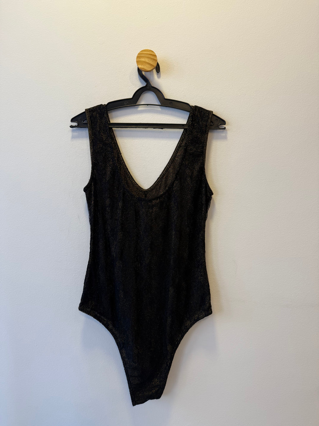 Body Preto Lurex