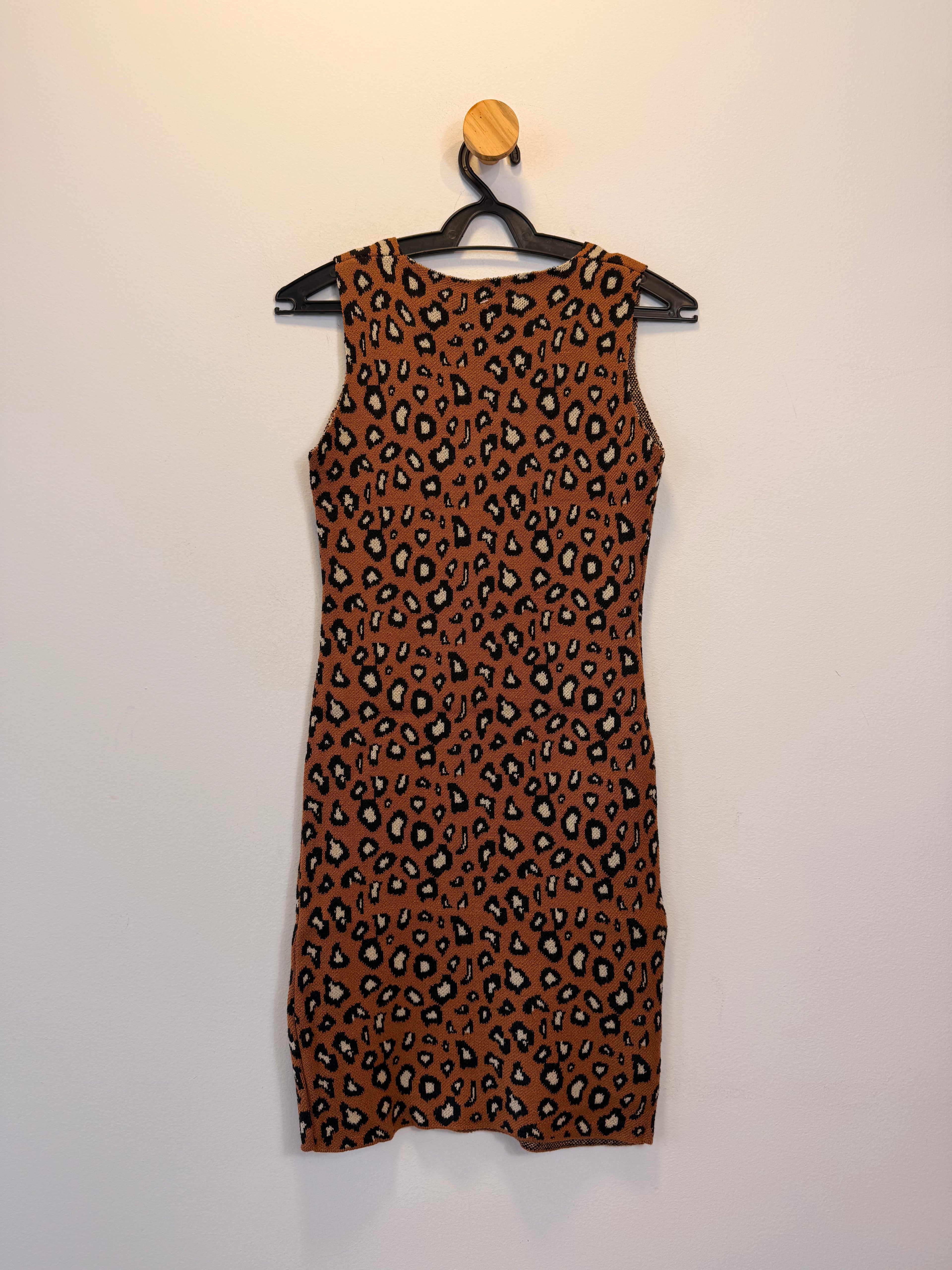 Vestido Animal Print em Malha