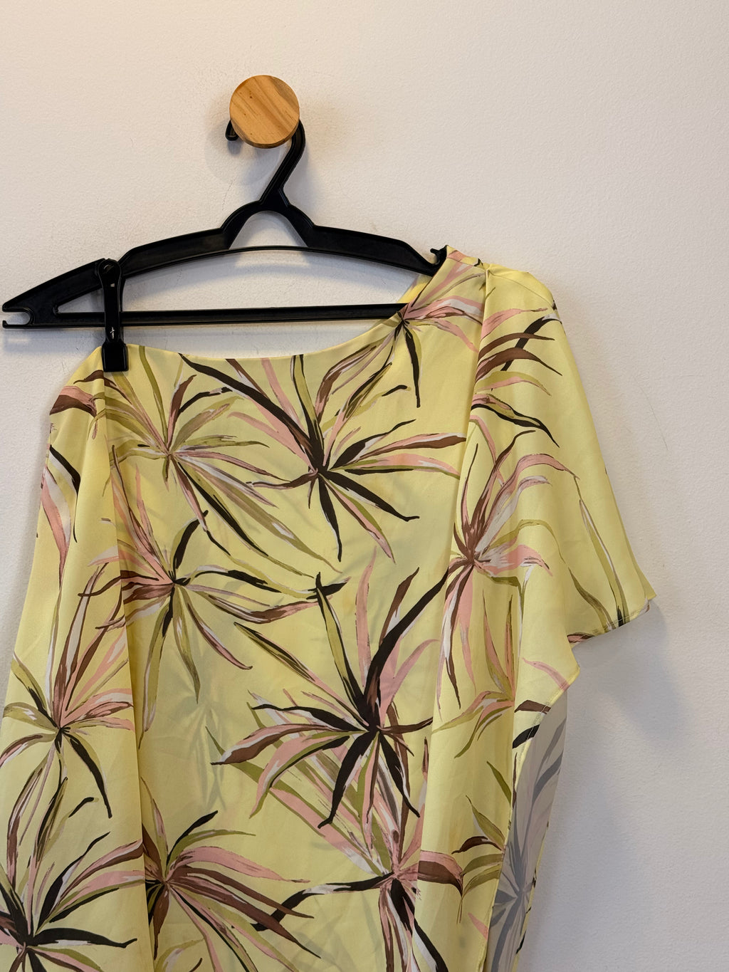 Vestido Amarelo Estampado Brooksfield