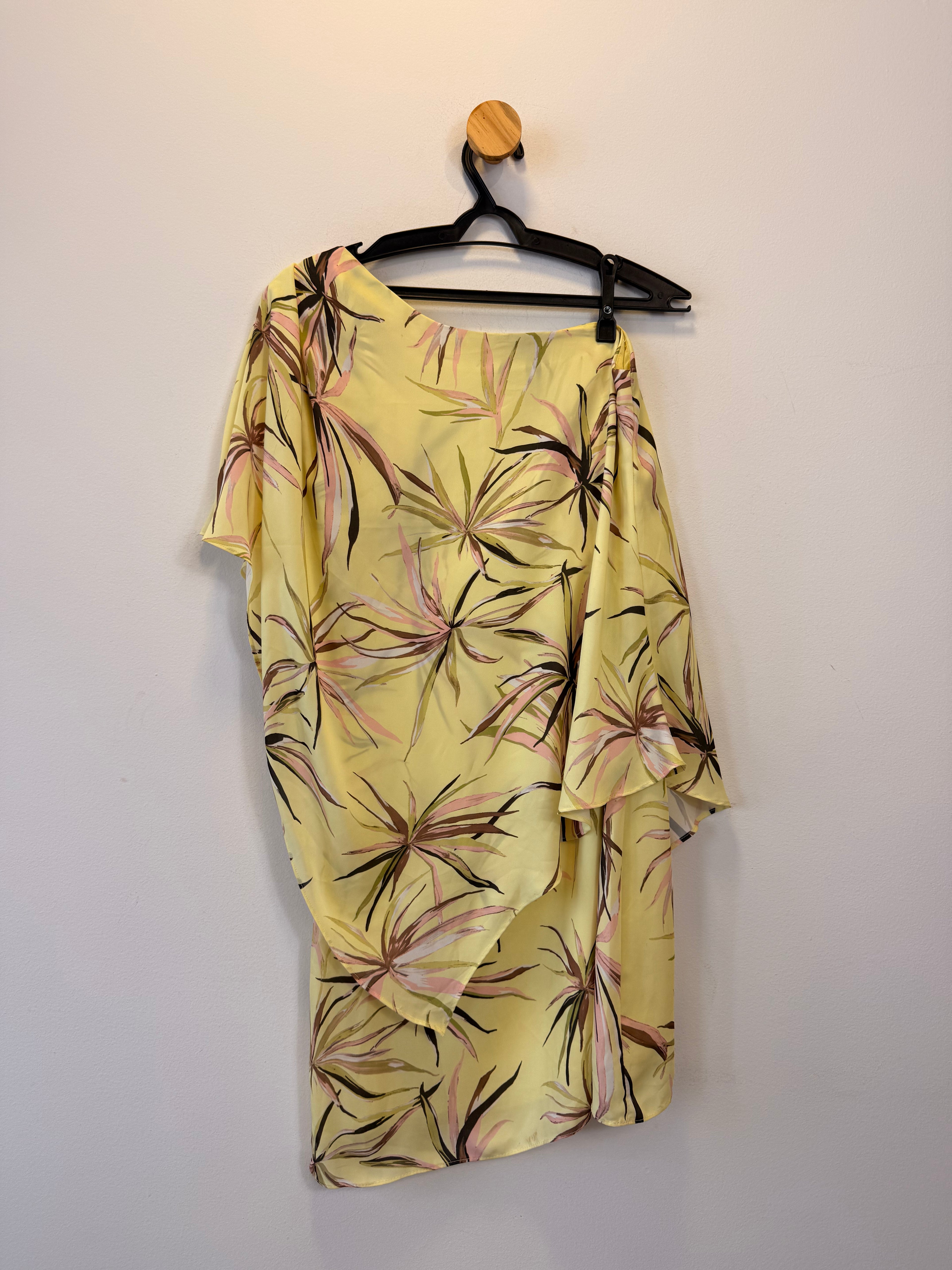 Vestido Amarelo Estampado Brooksfield