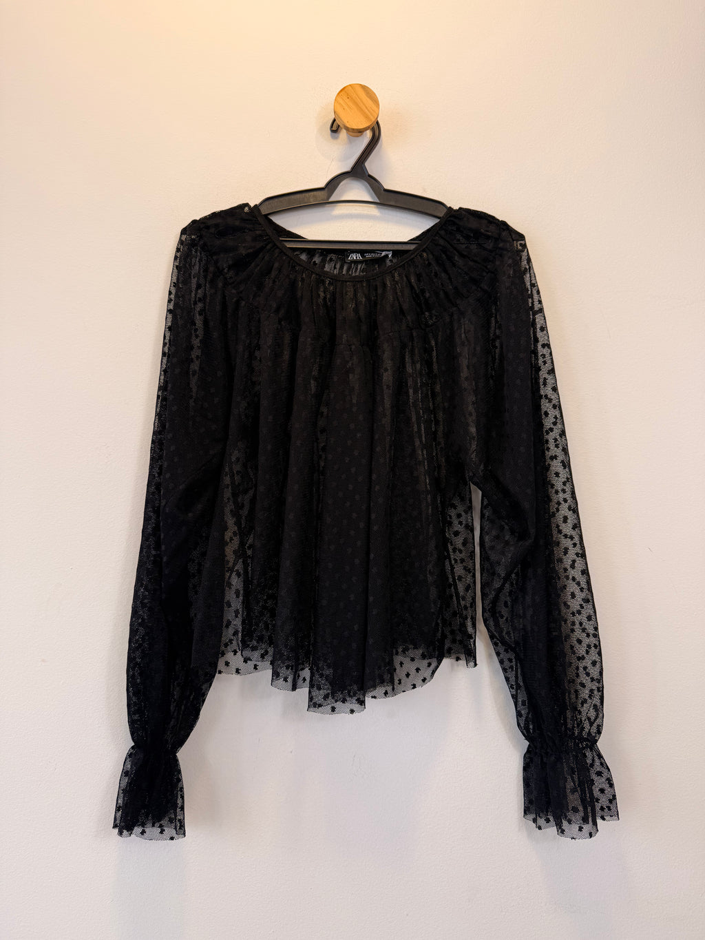 Blusa com Transparência Zara