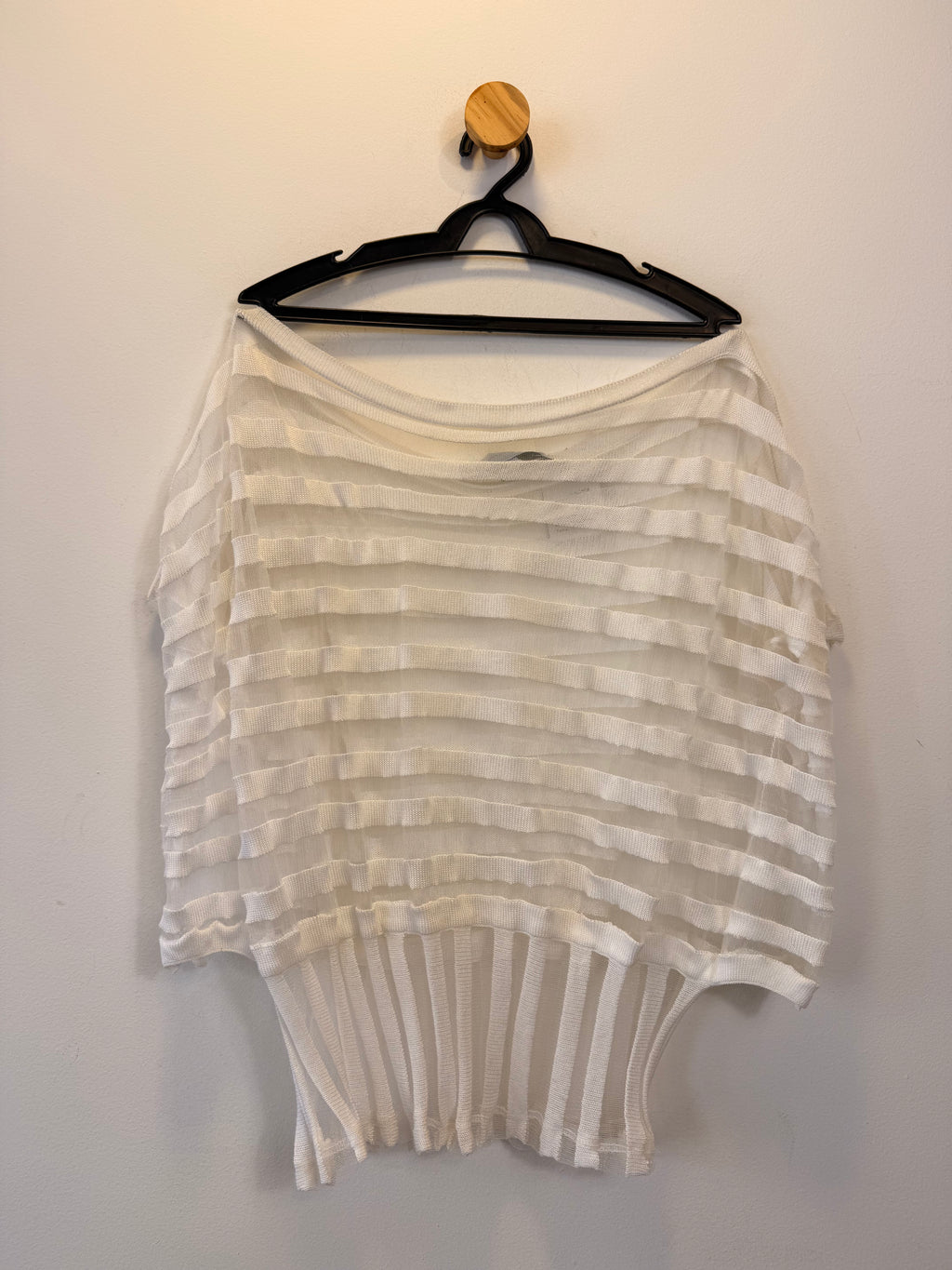 Blusa com Transparência Branca