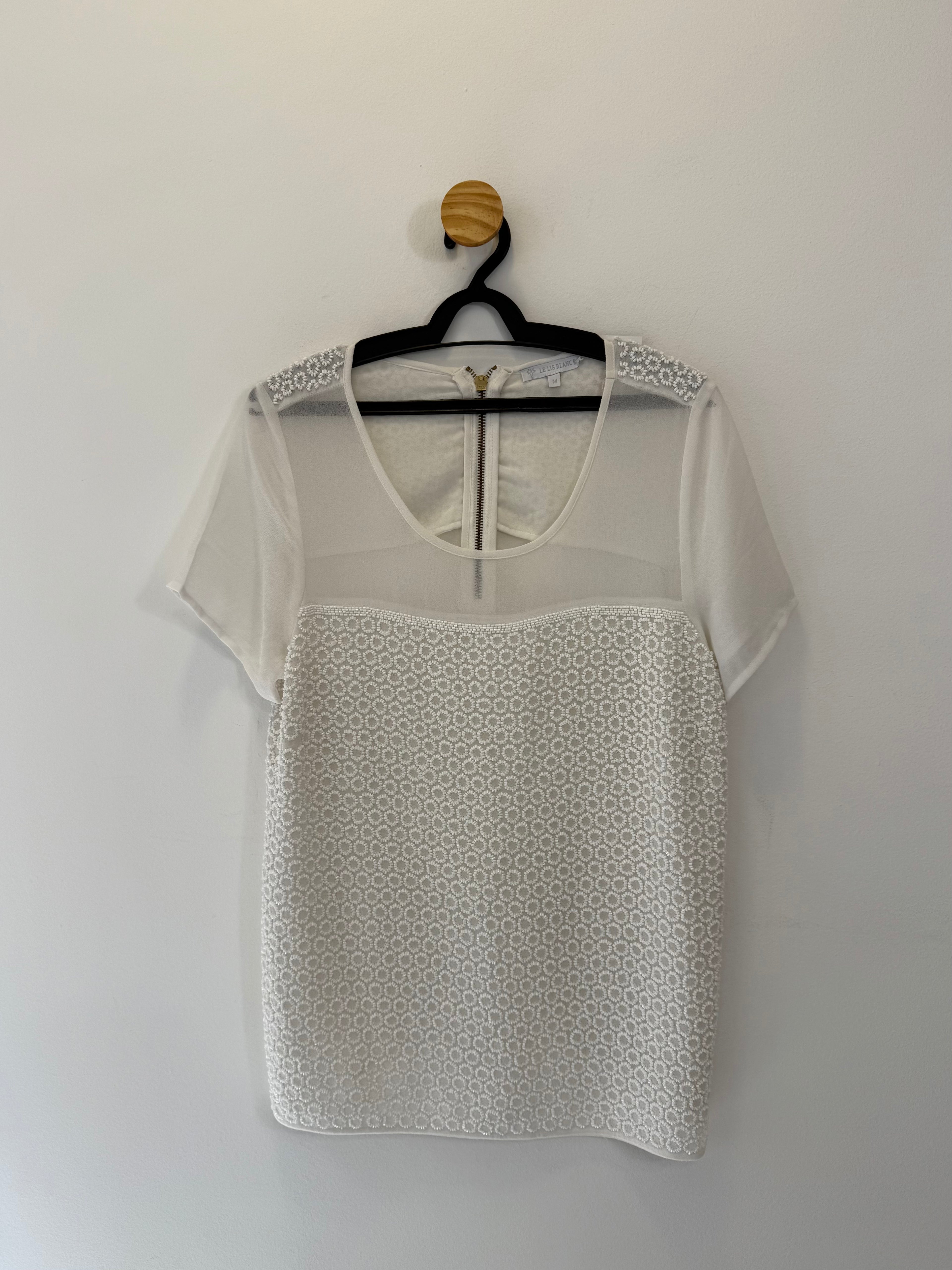 Blusa Branca Bordada