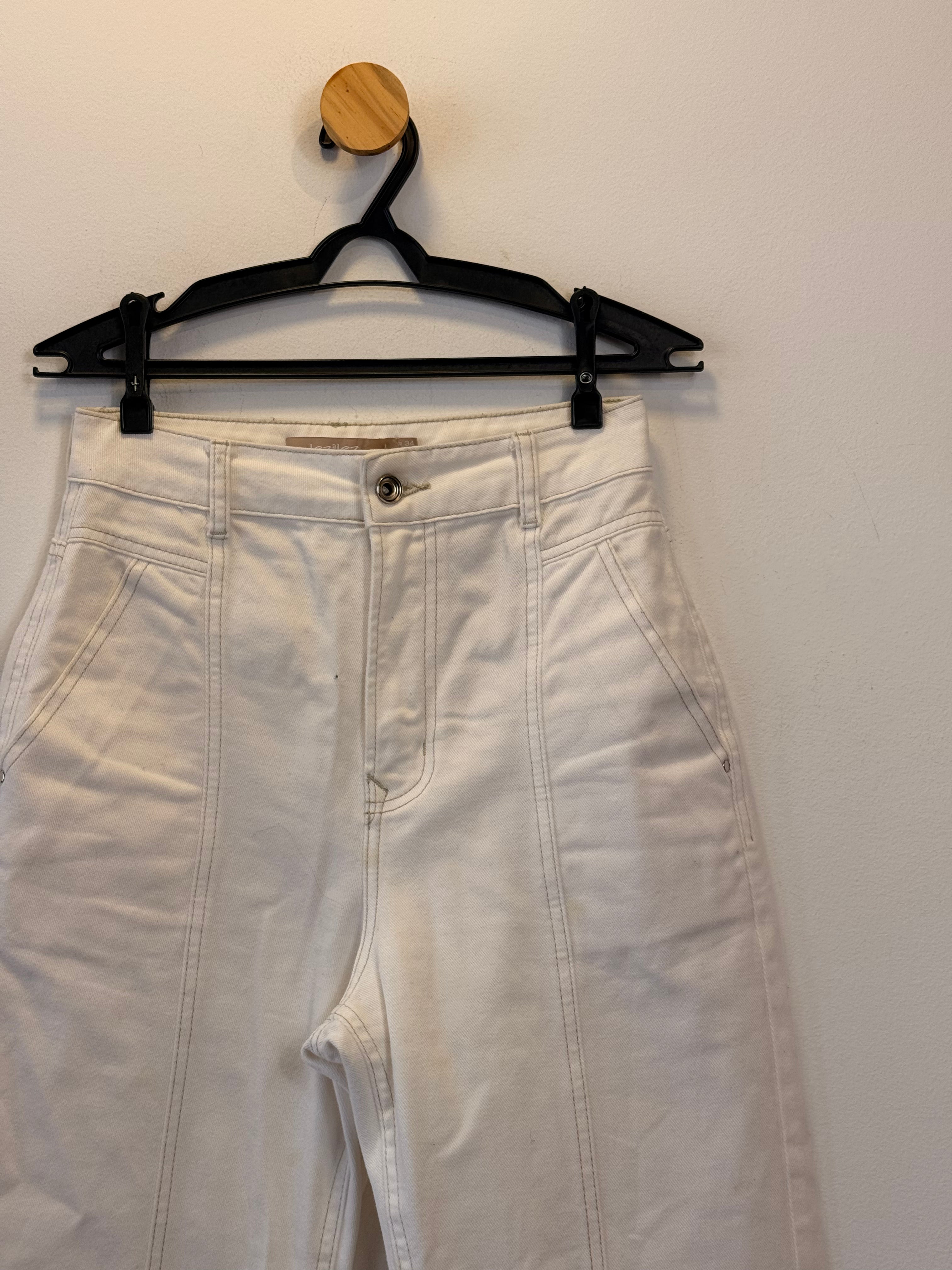 Calça Jeans Branca Lez a Lez
