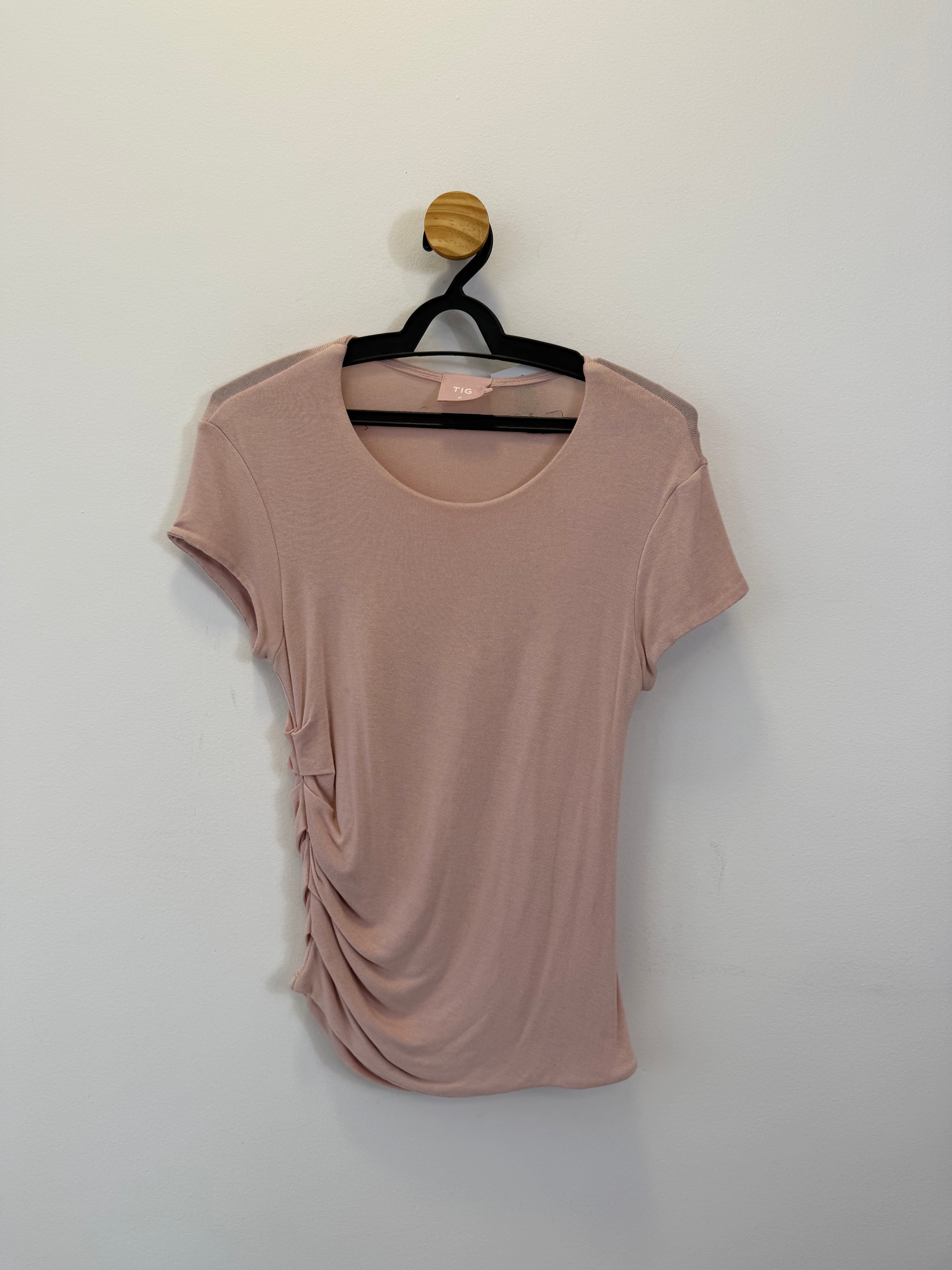 Blusa Drapeada Bege