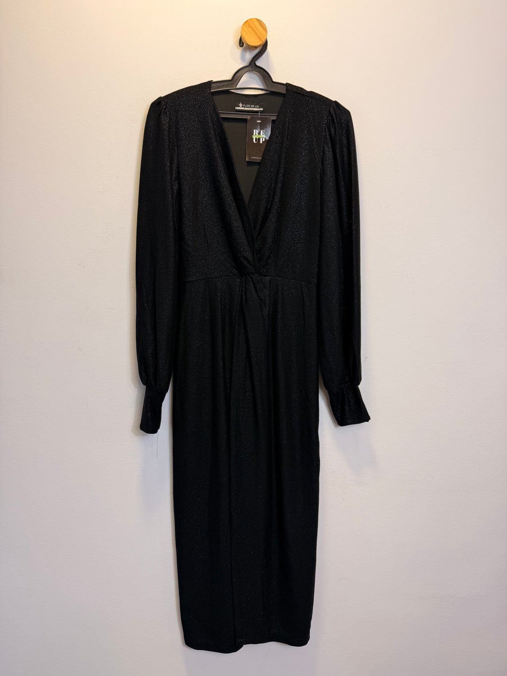 Vestido Preto Flor de Lis