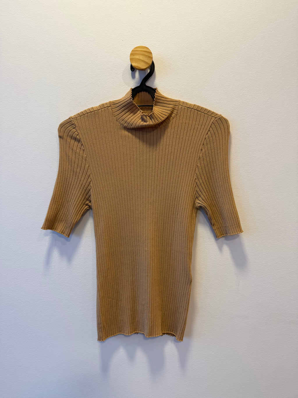 Blusa Canelada Camel
