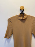 Blusa Canelada Camel