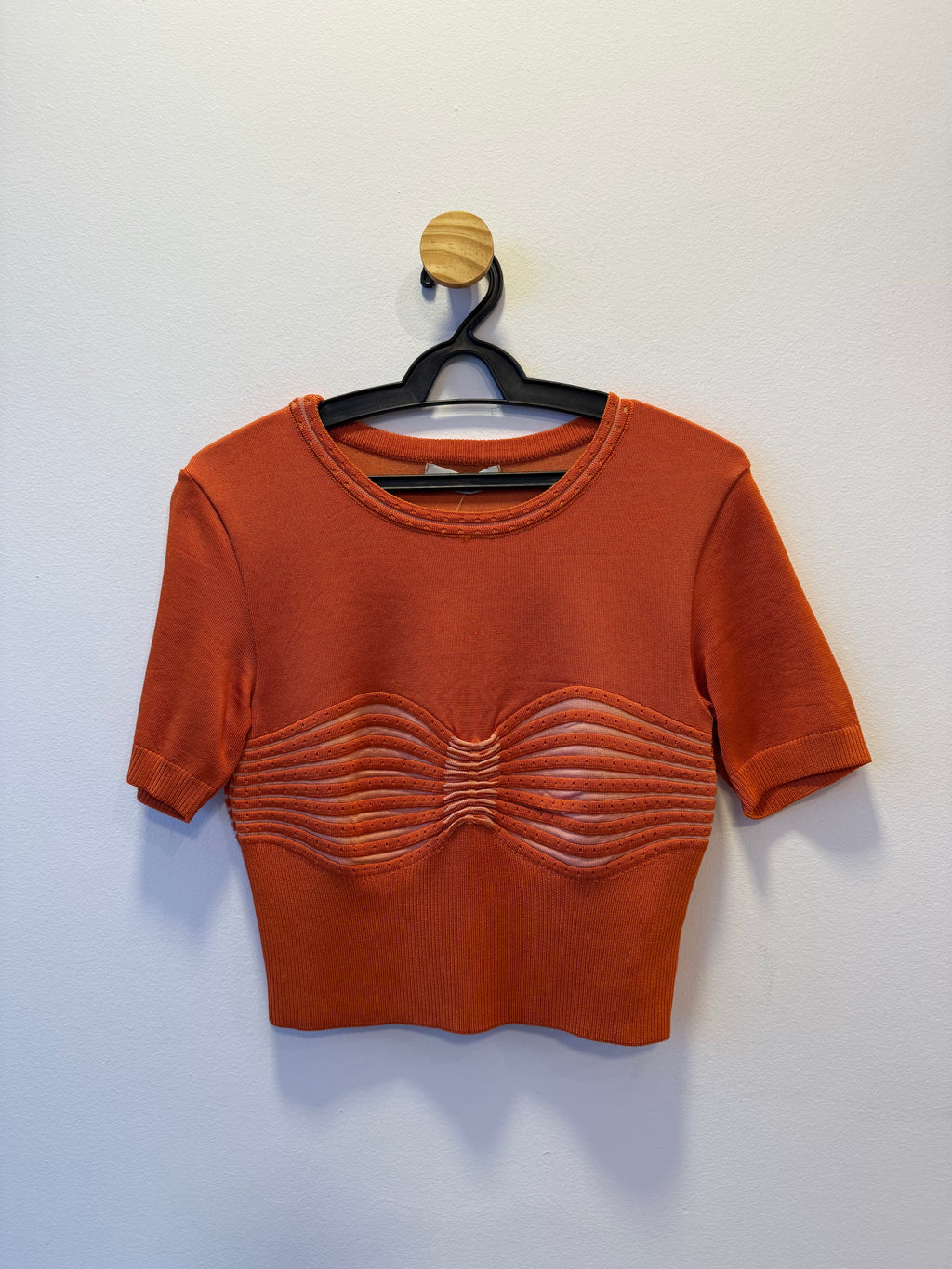 Cropped Malha Terracota
