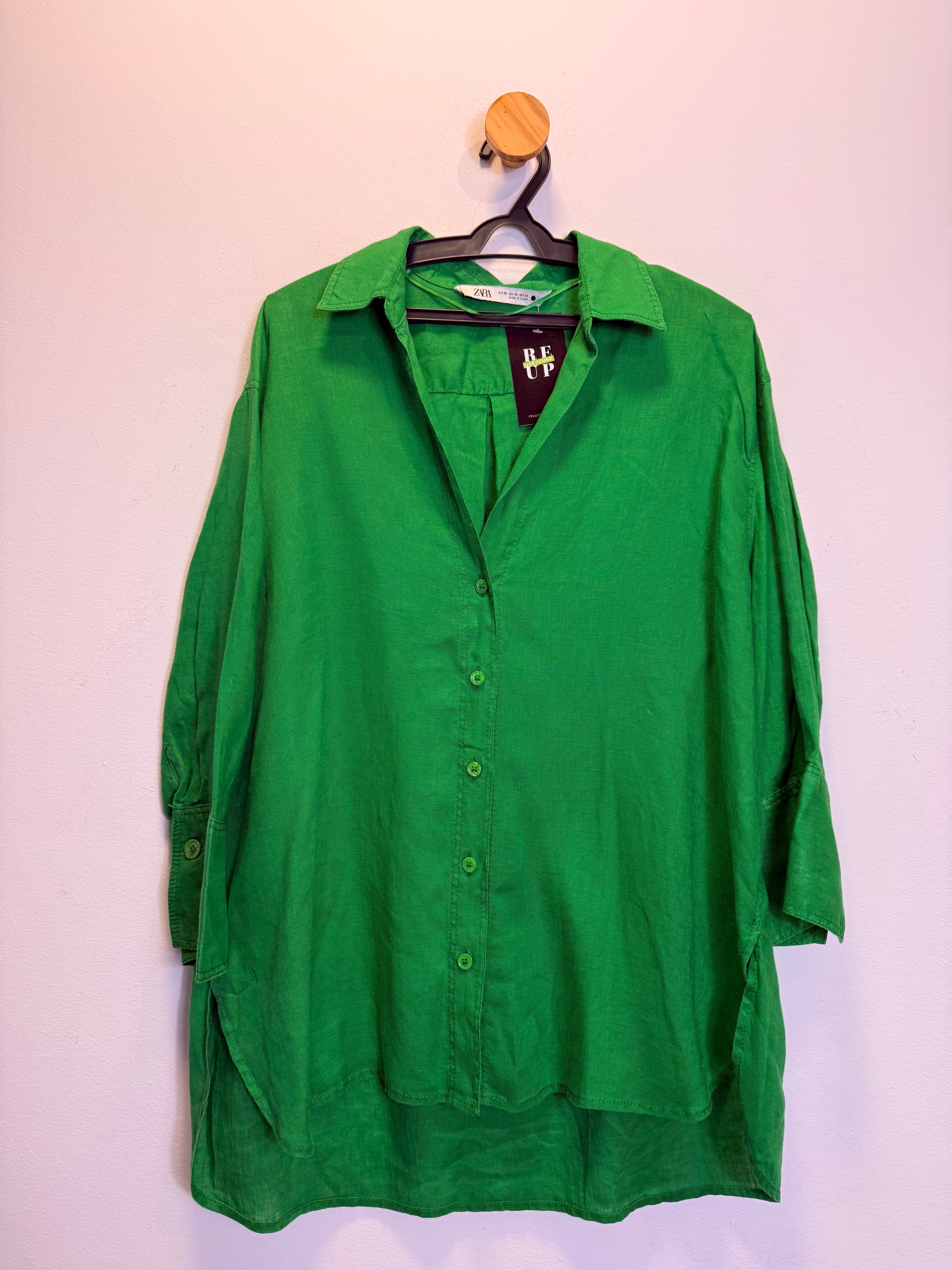 Camisa Verde Zara