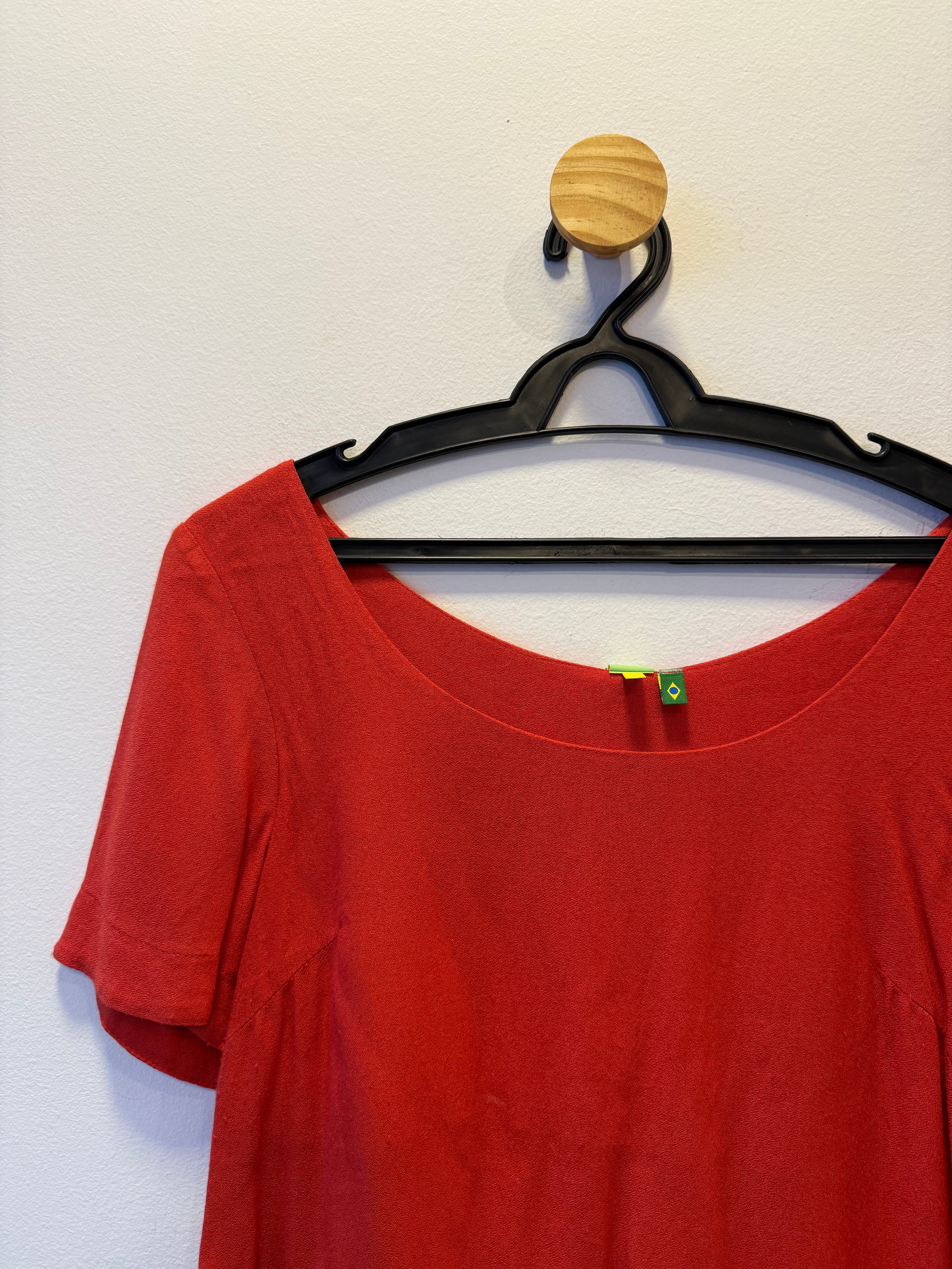 Cropped Laranja com Babado