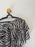 Blusa Ombro Único Zebra