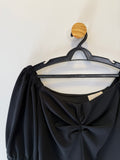 Cropped Preto Manga Abaloada