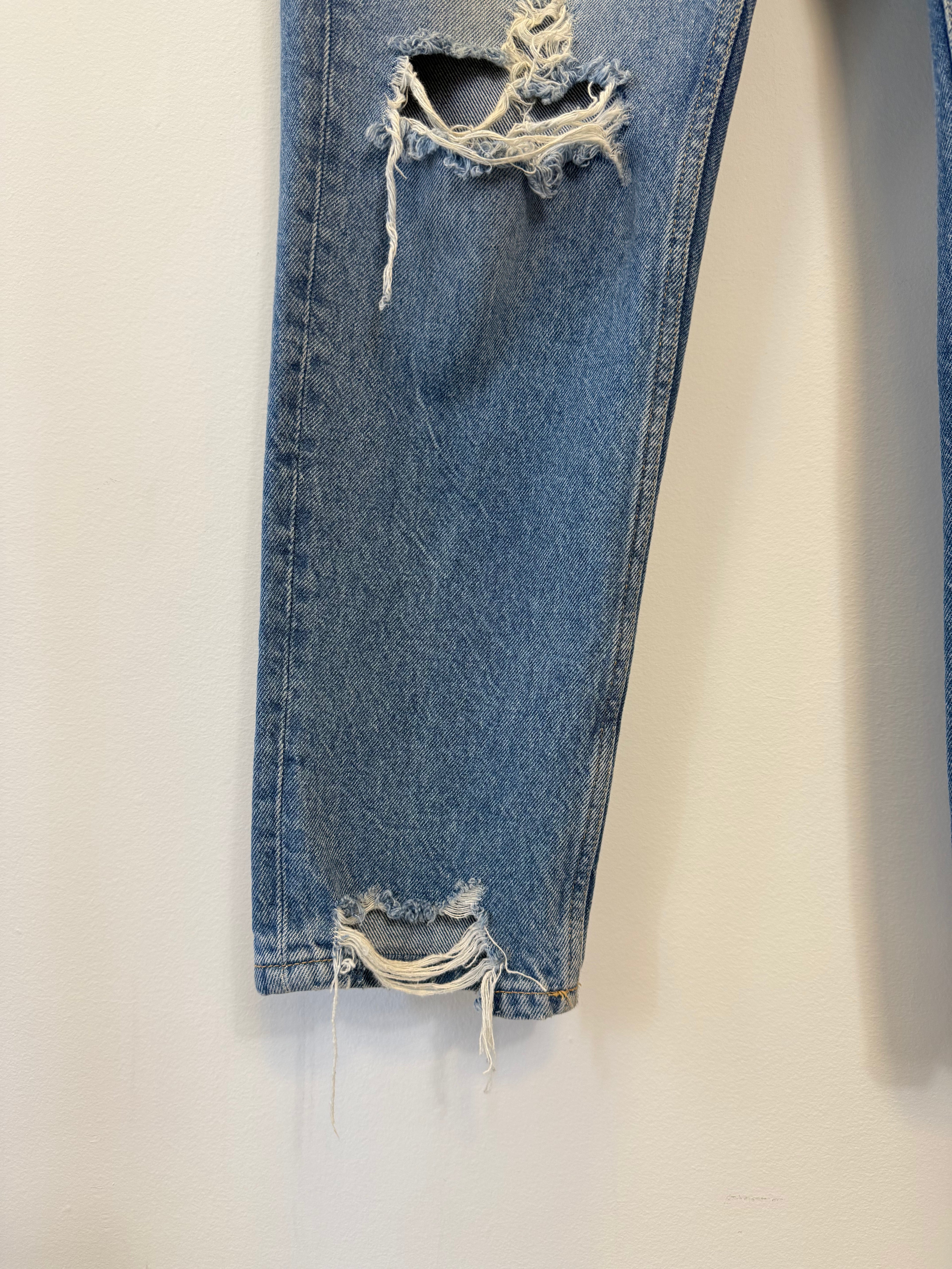 Mom Jeans Destroyed