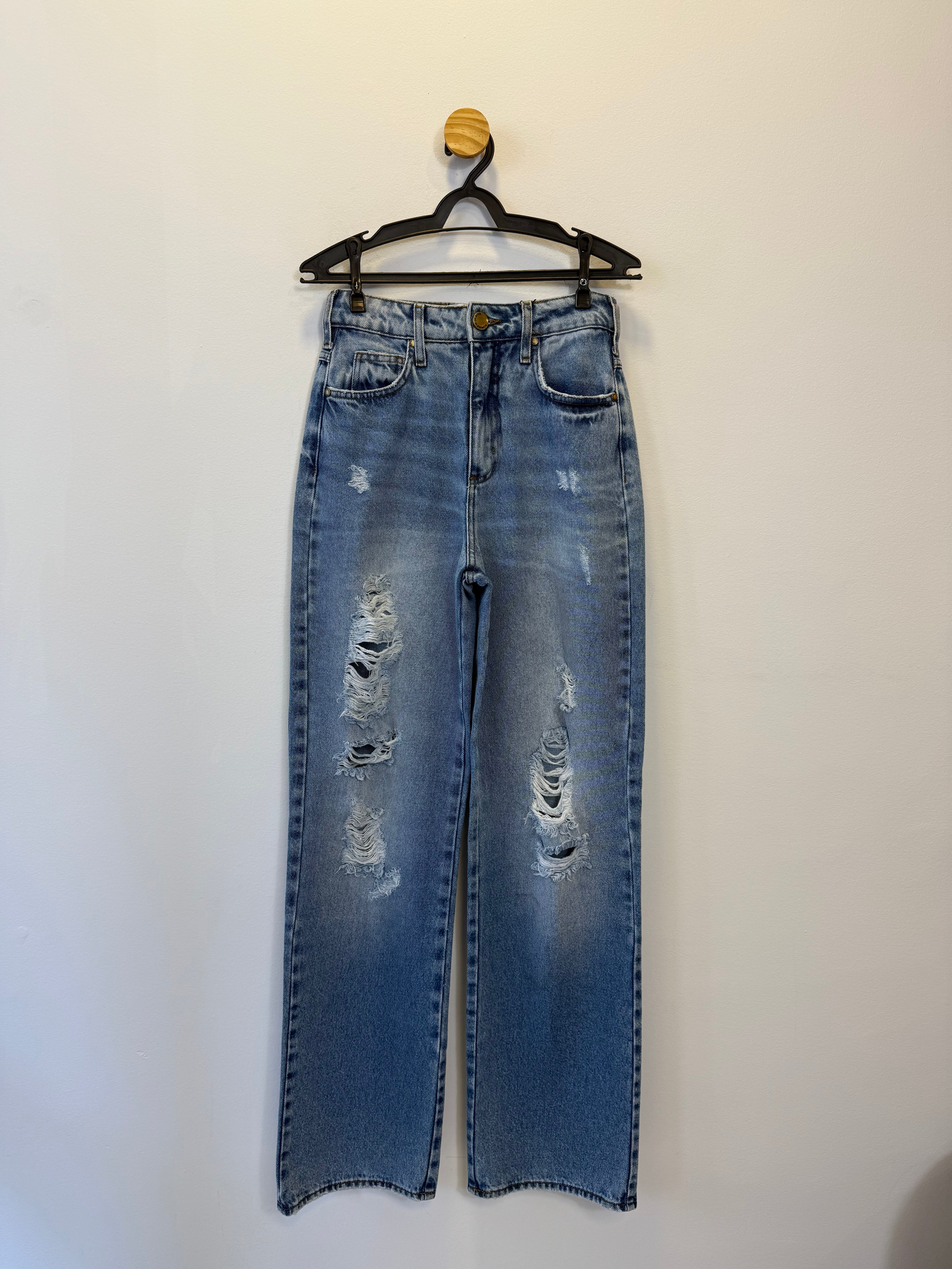 Calça Jeans Wide Leg Mixed