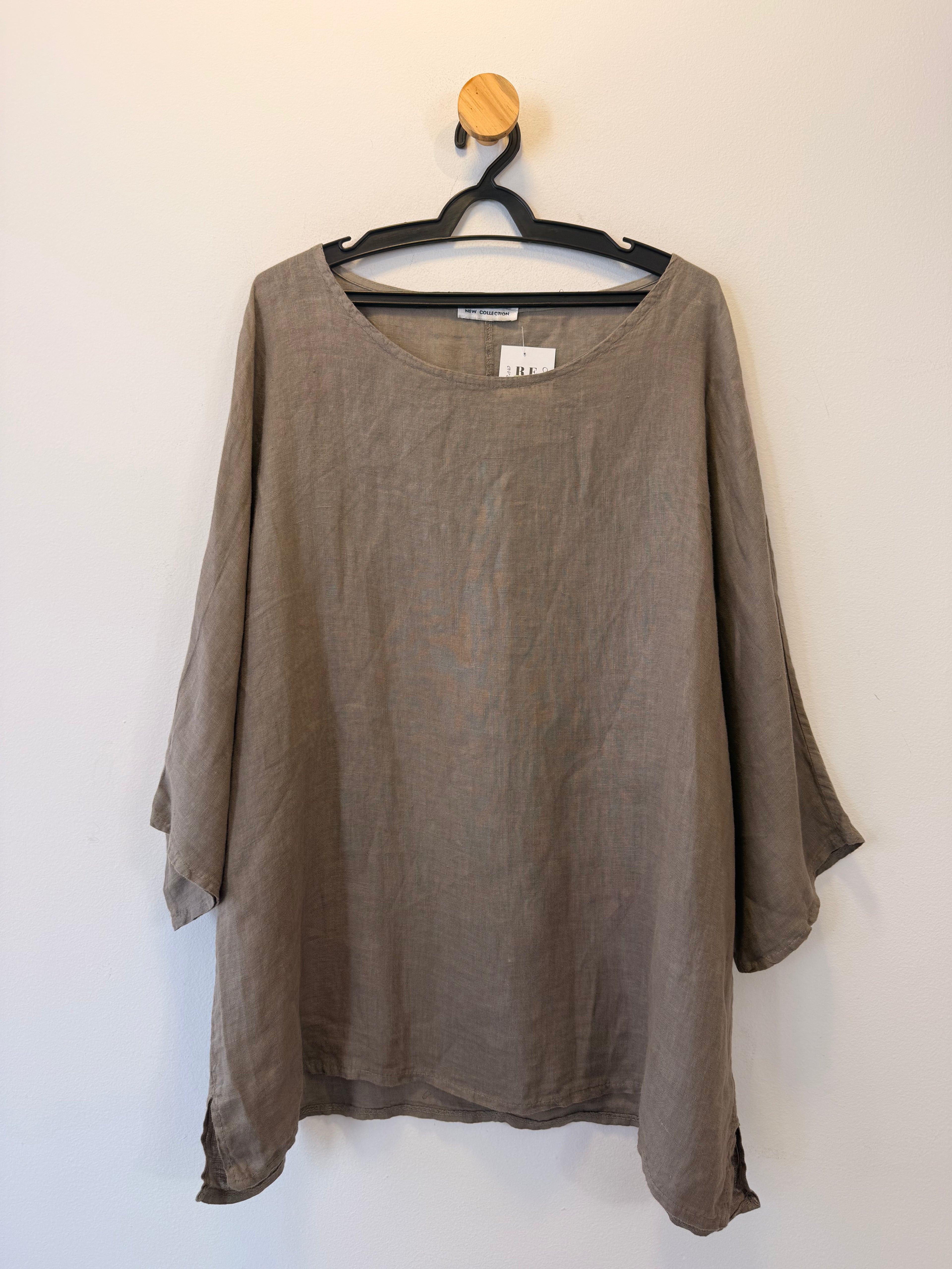Conjunto de Linho Cinza