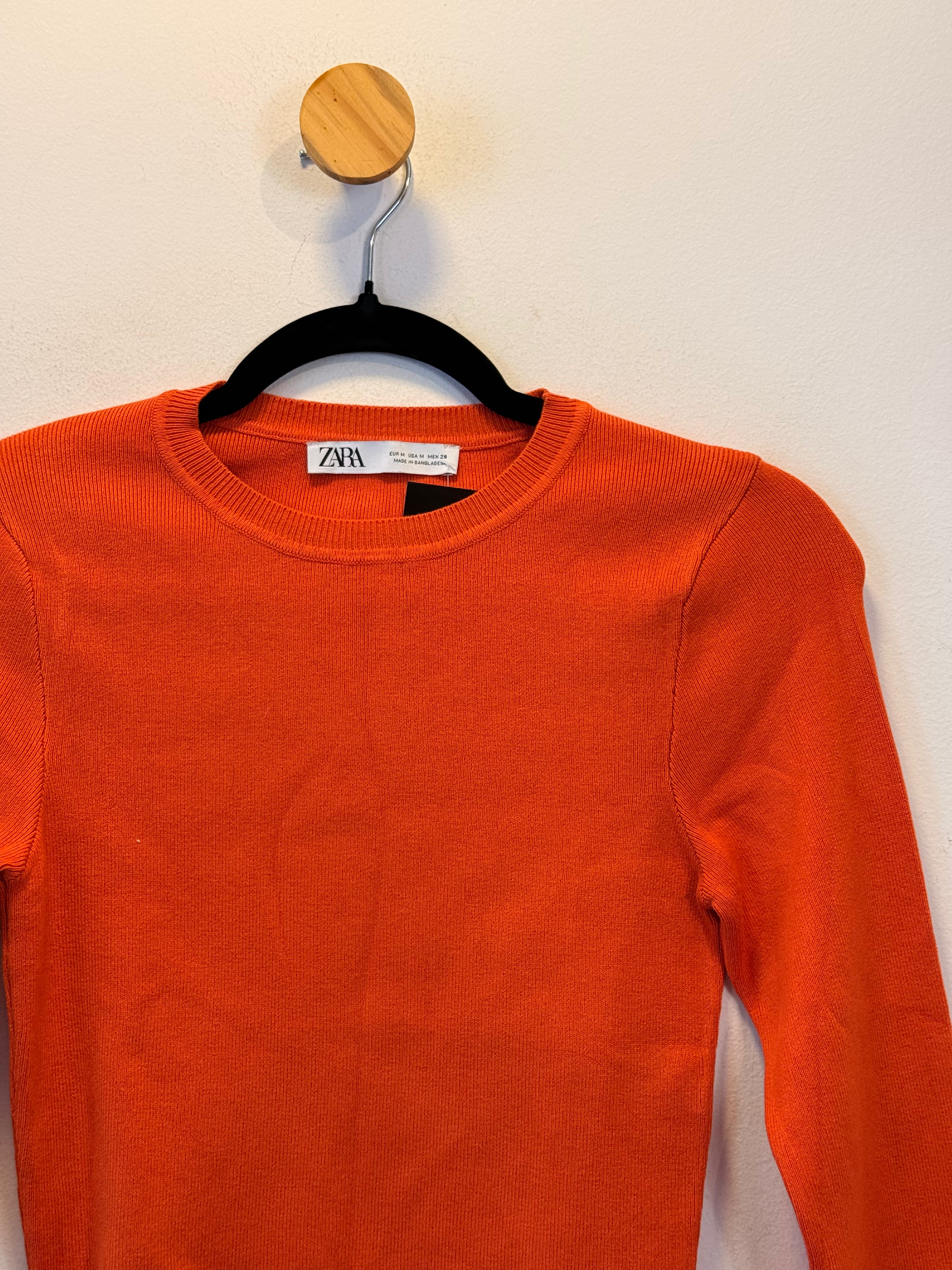 Tricot Laranja Zara