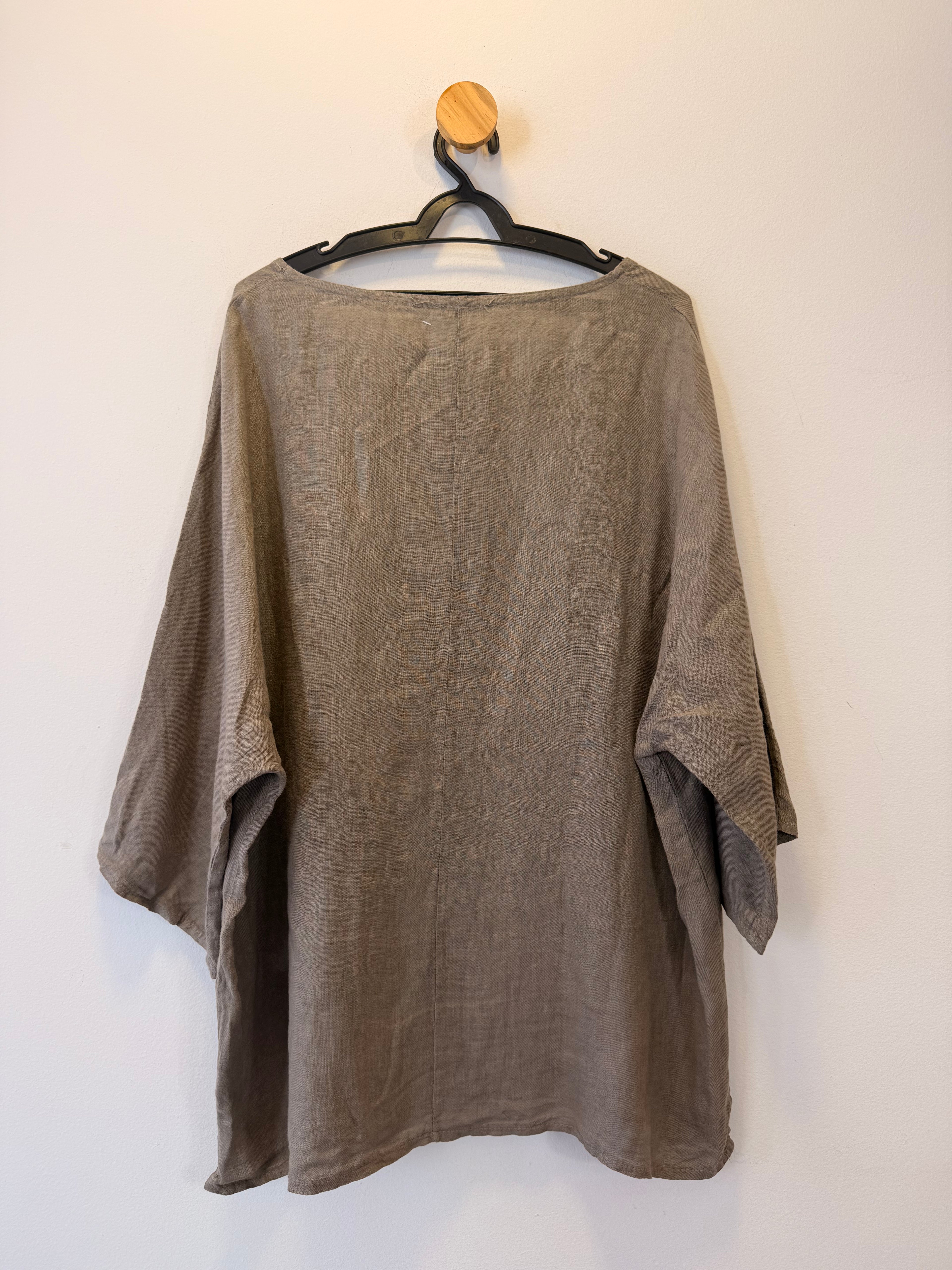 Conjunto de Linho Cinza