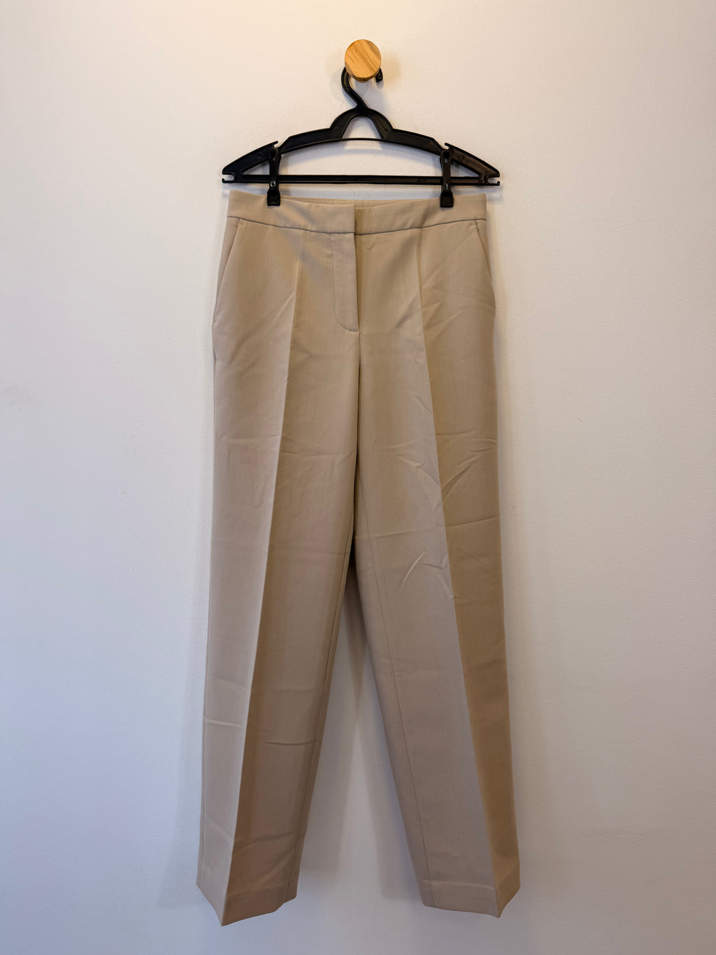 Calça Alfaiataria Bege Zara