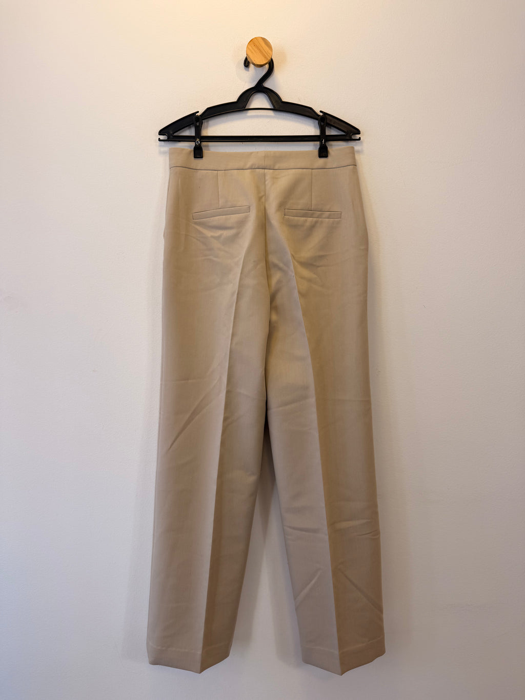 Calça Alfaiataria Bege Zara