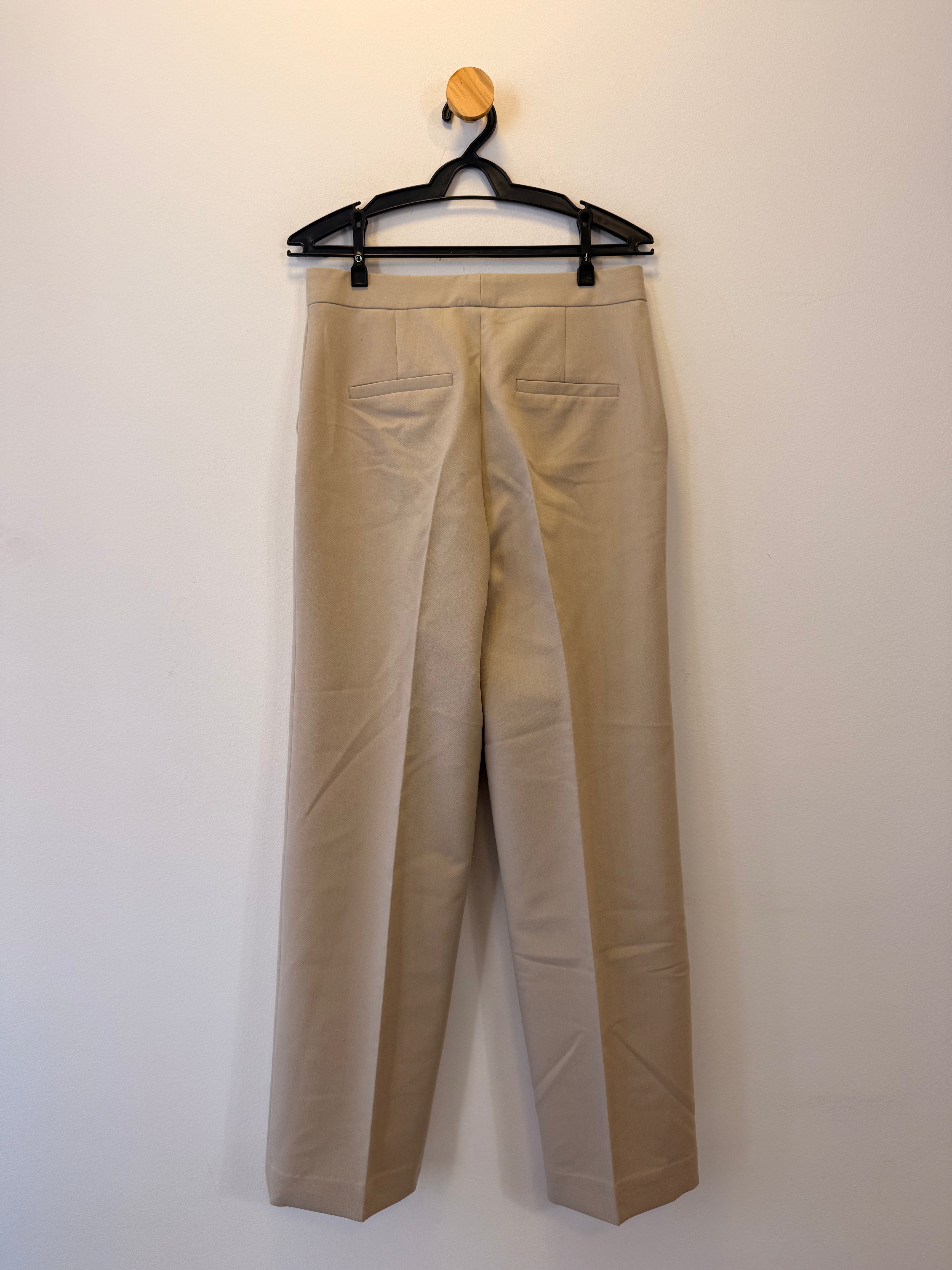 Calça Alfaiataria Bege Zara
