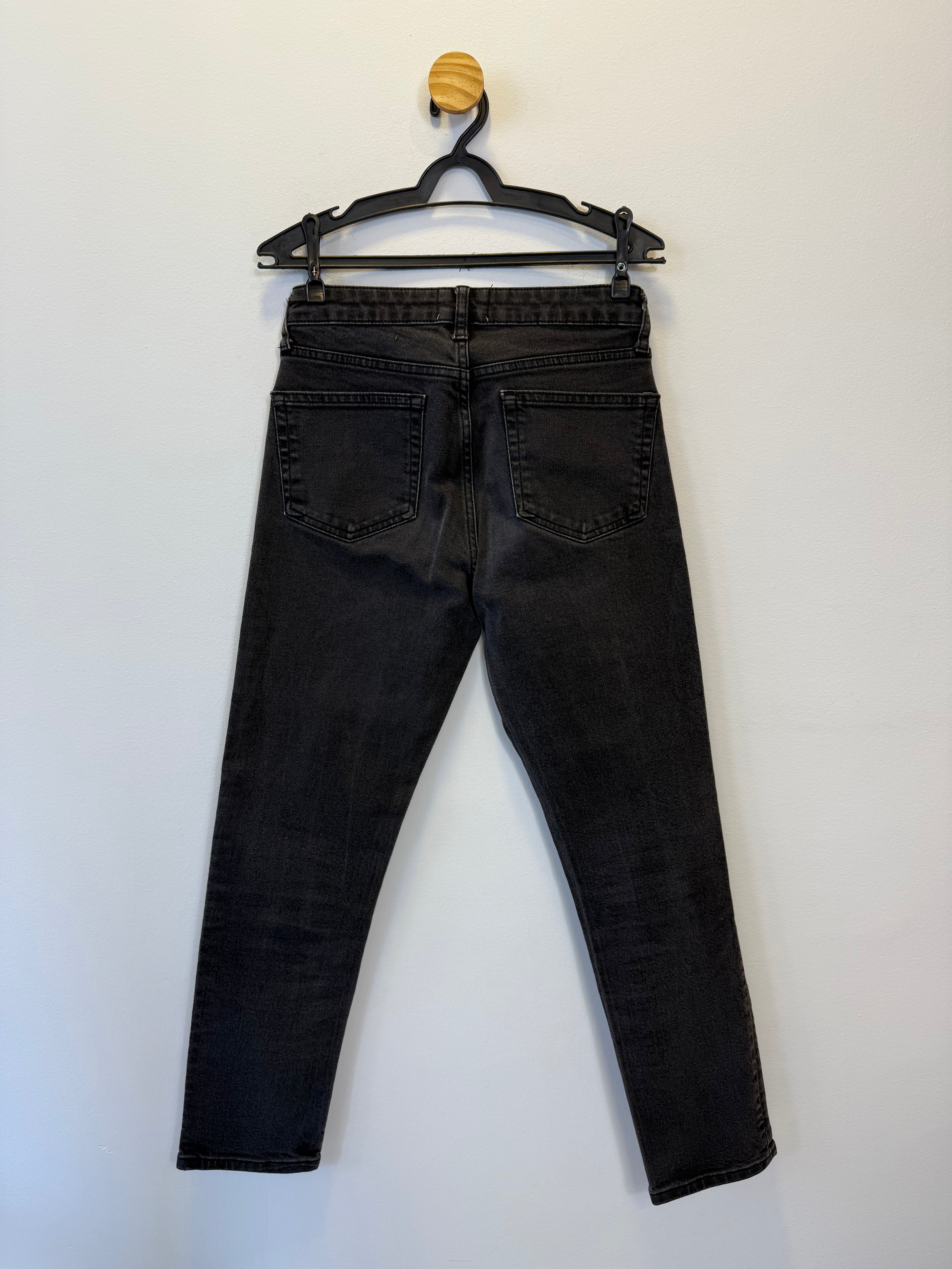Calça Jeans Mom Preta Zara