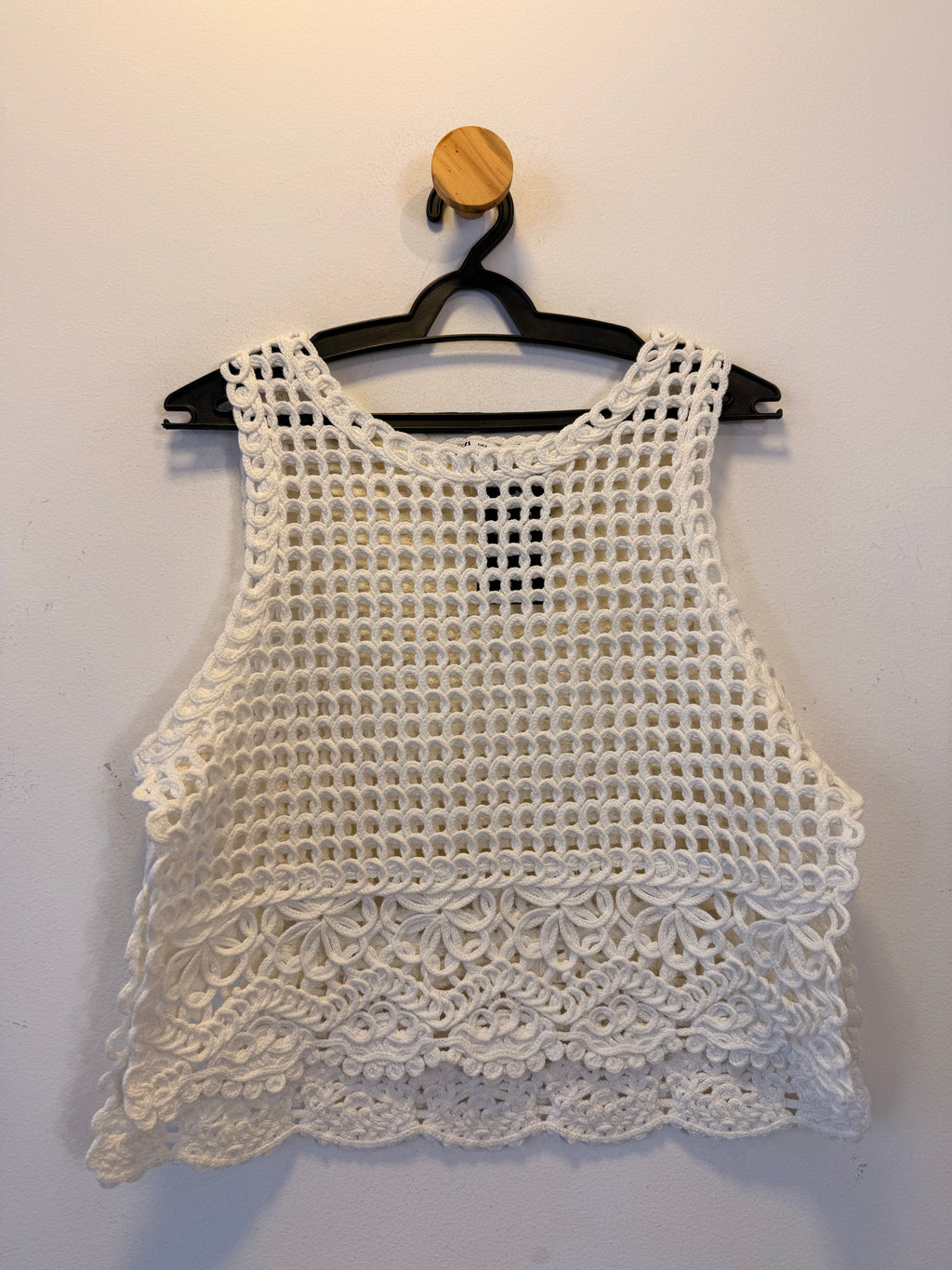 Blusa Branca Tricot Zara
