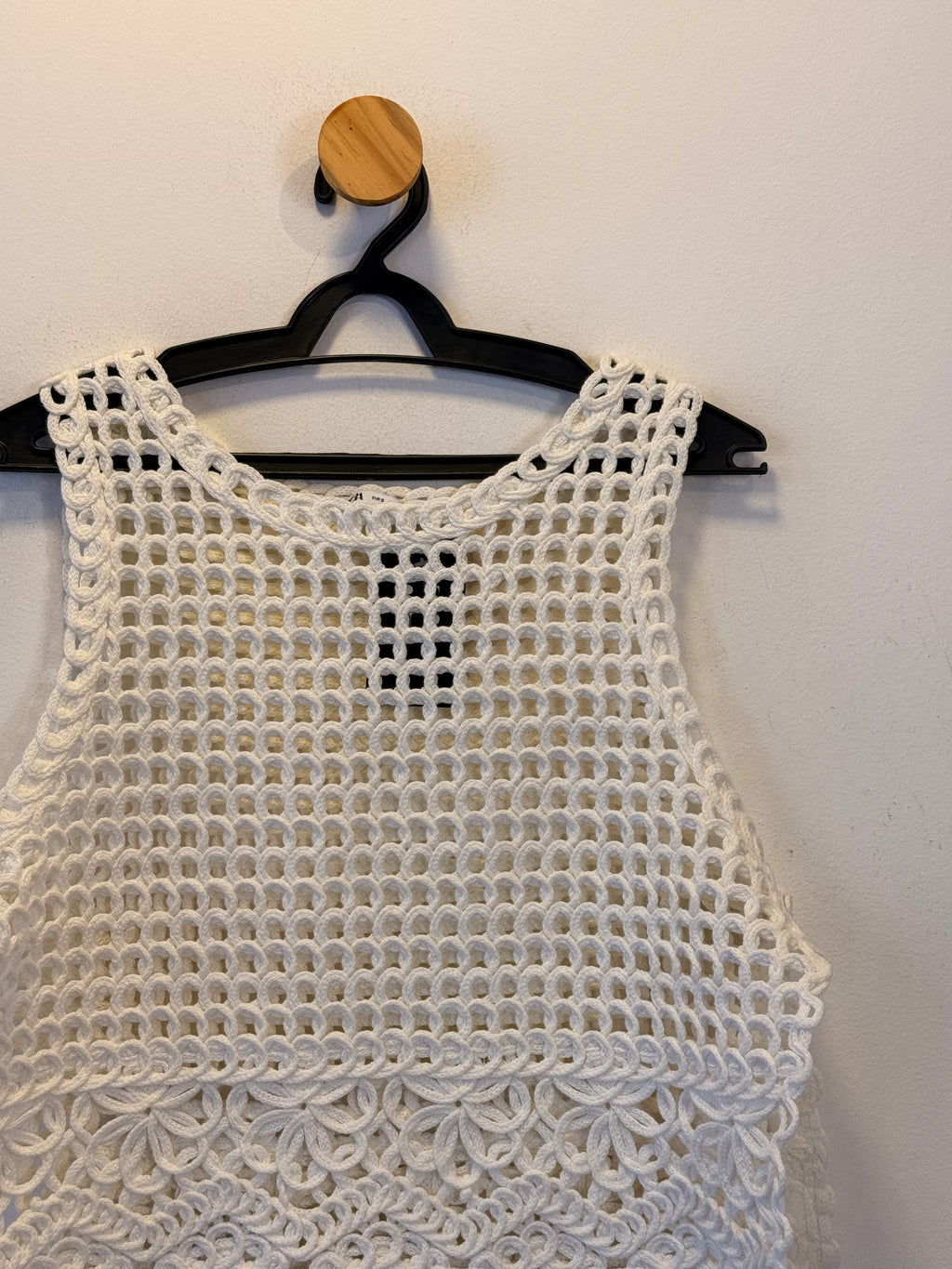 Blusa Branca Tricot Zara