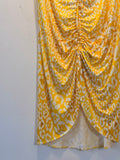 Saia Amarela Animal Print Ingritta