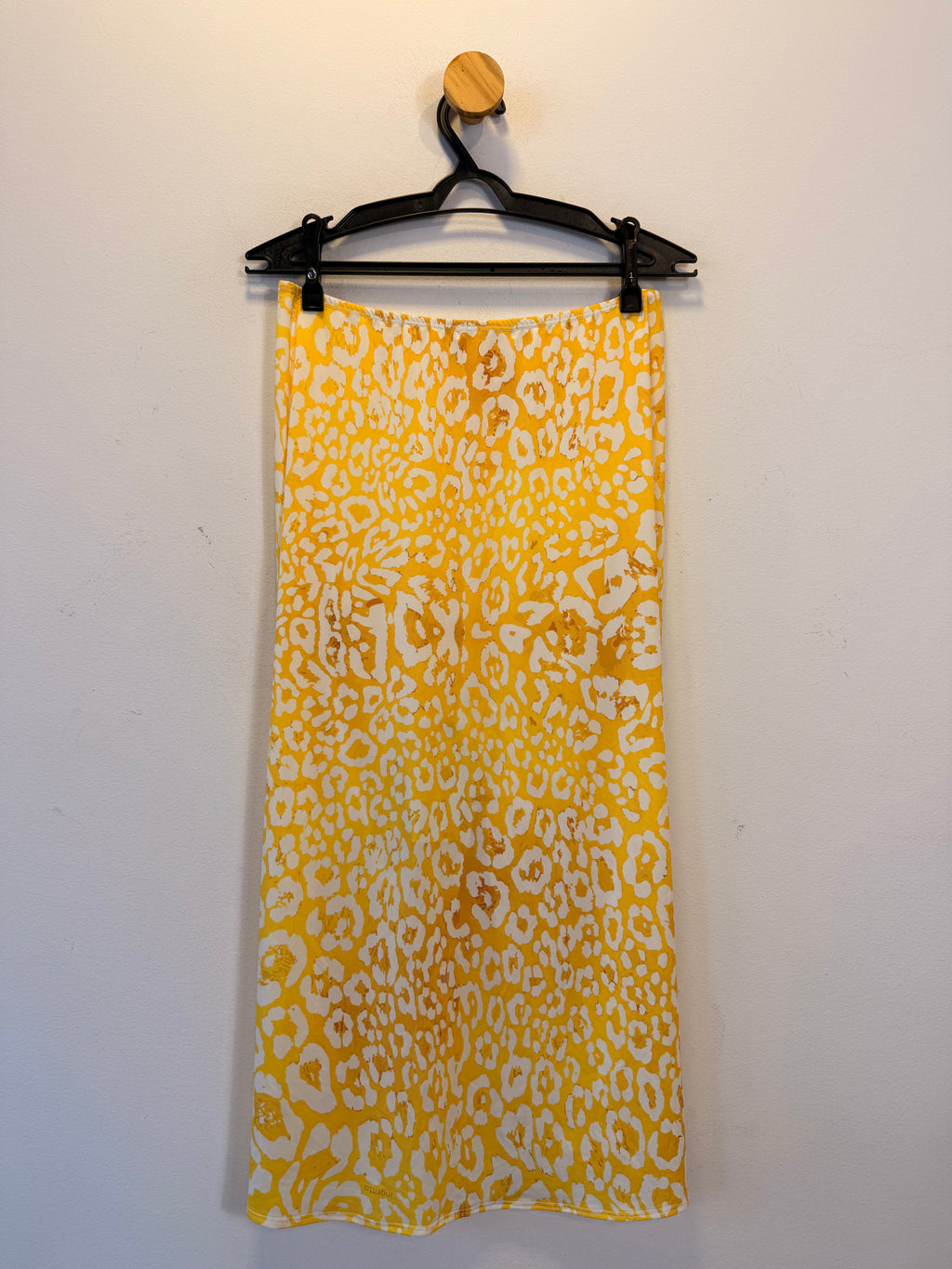 Saia Amarela Animal Print Ingritta