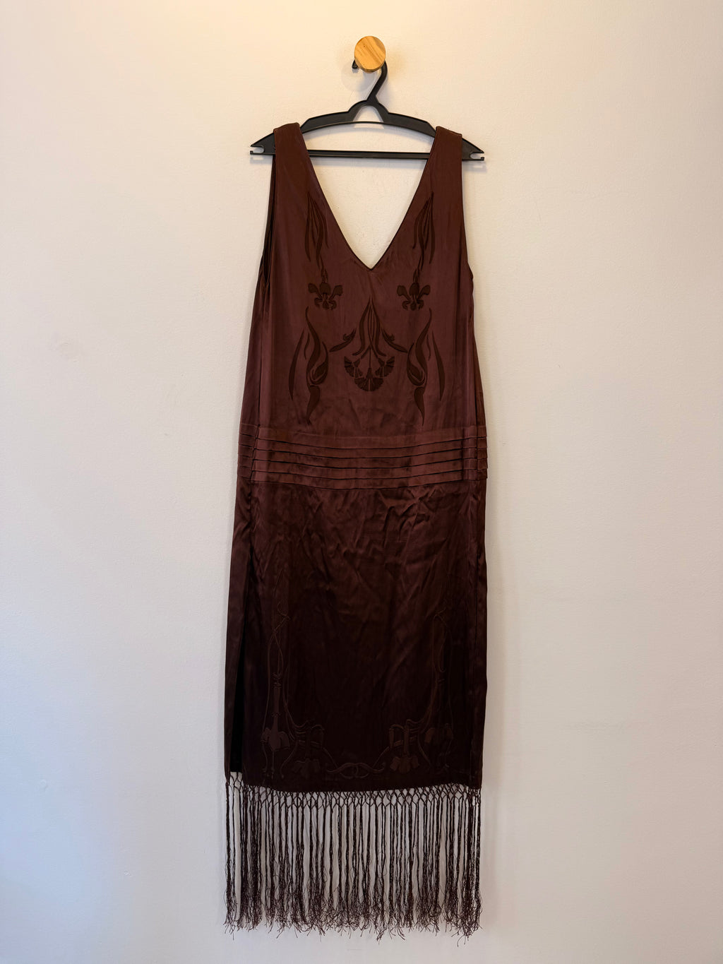 Vestido com Franjas Zara