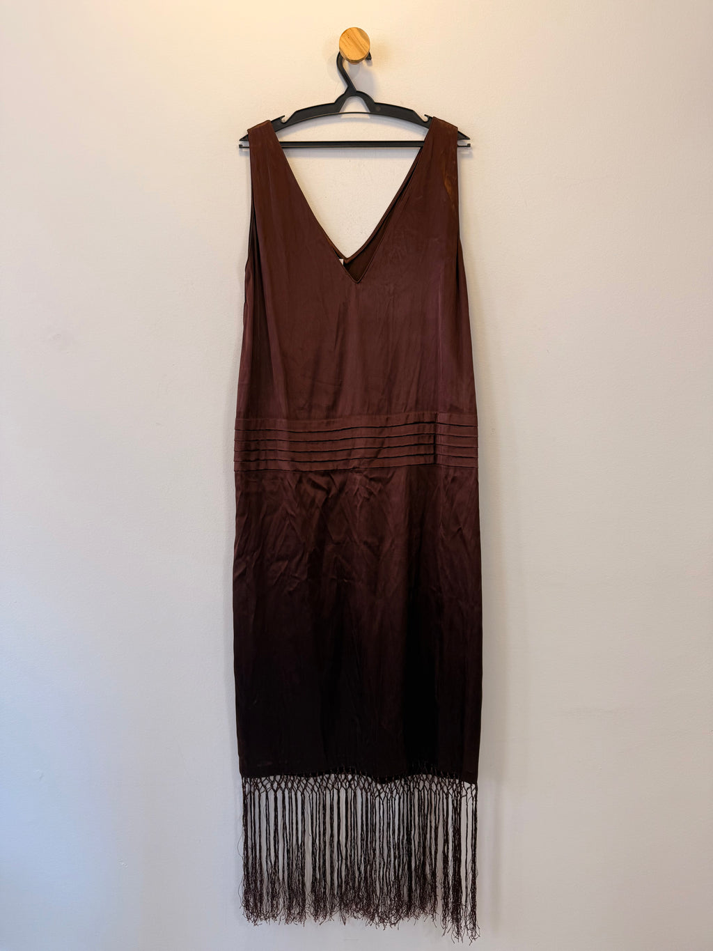Vestido com Franjas Zara