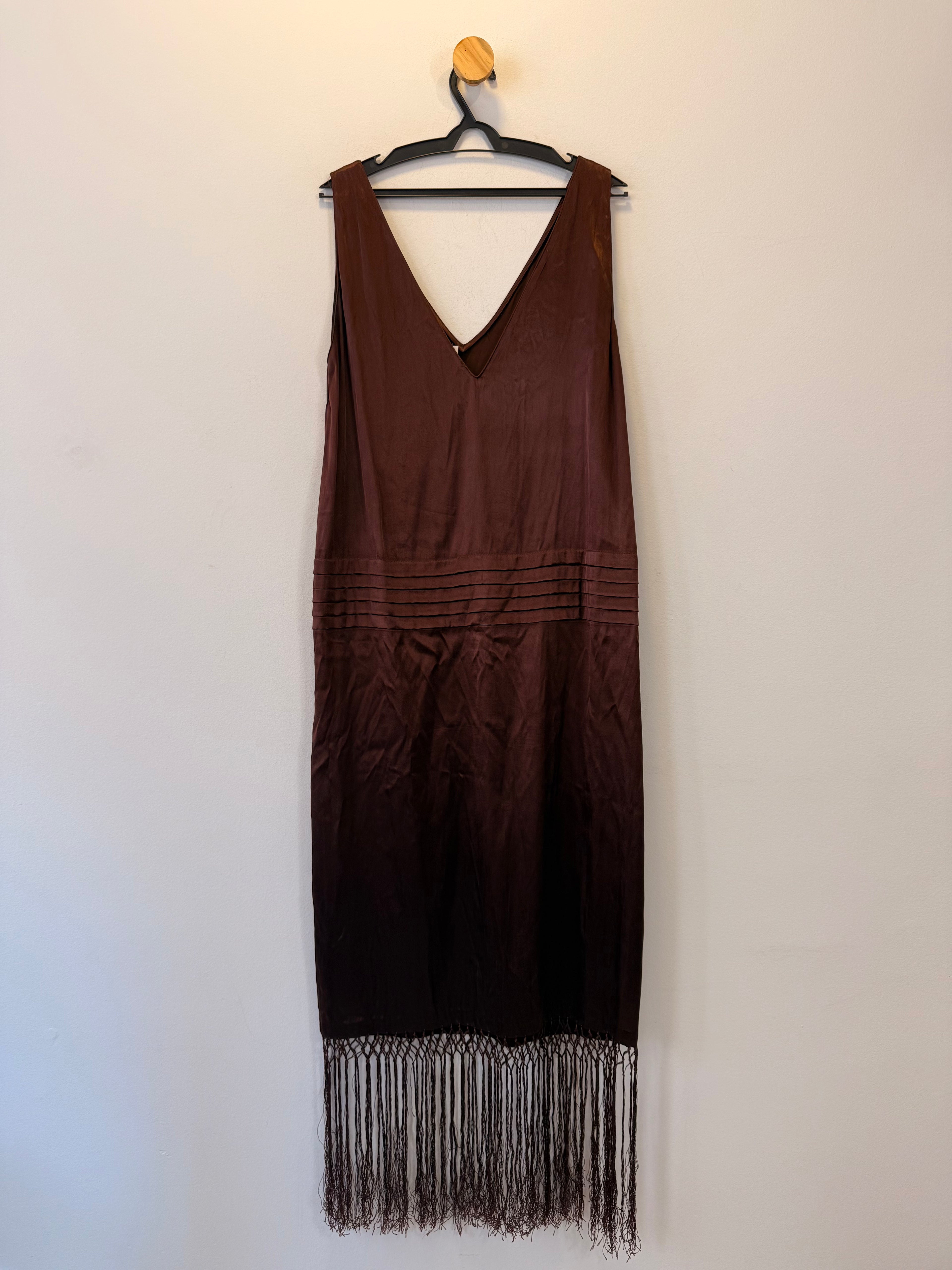 Vestido com Franjas Zara