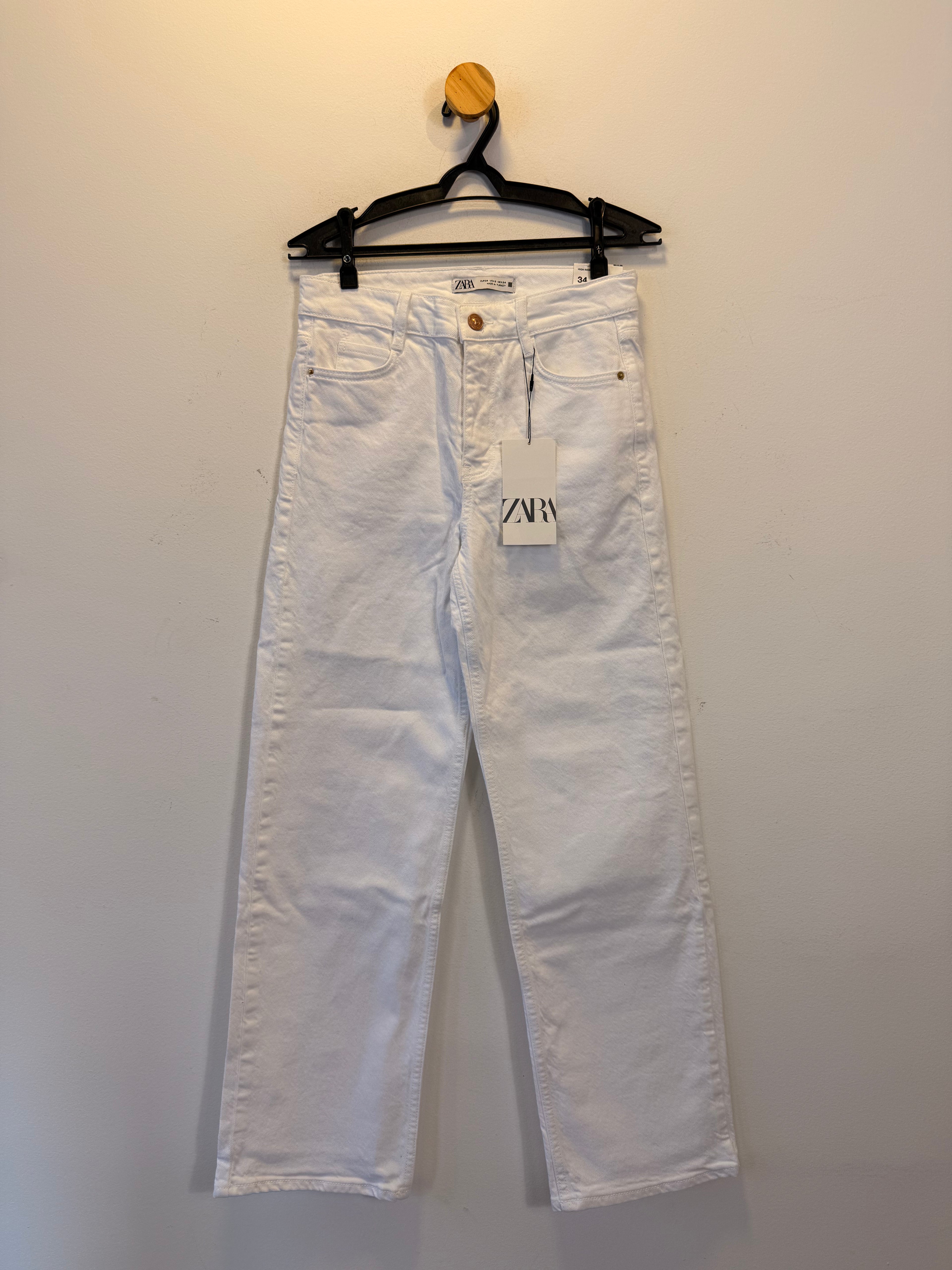 Calça Jeans Branca Zara