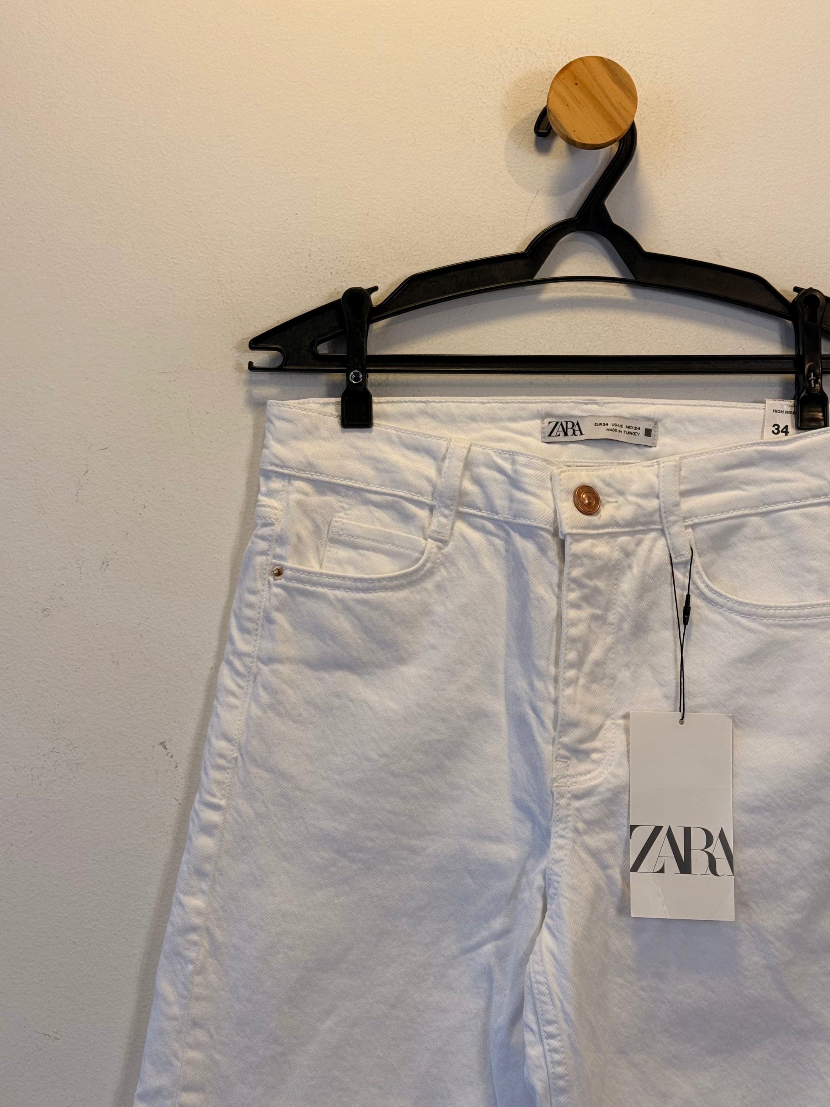 Calça Jeans Branca Zara