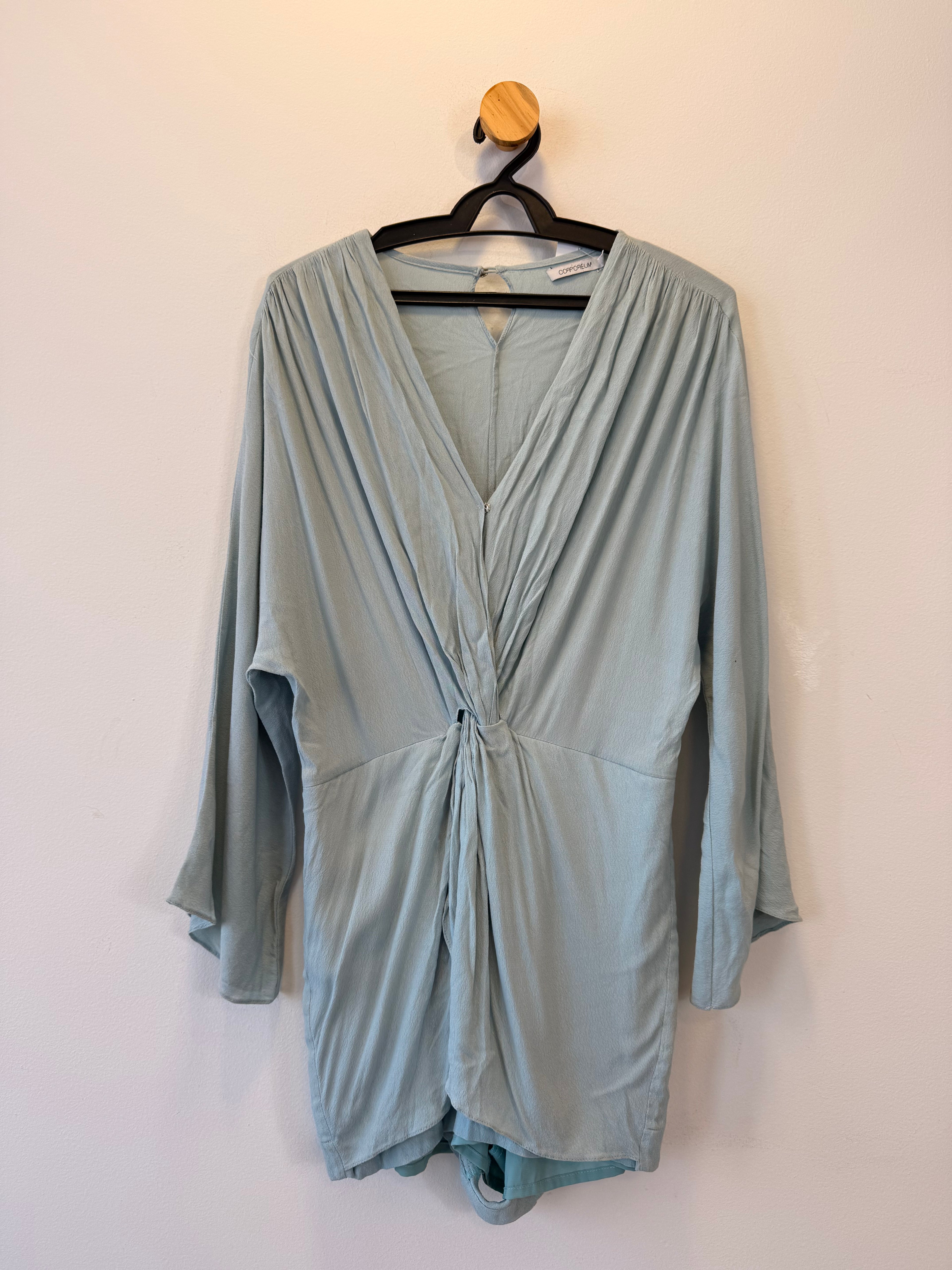 Macacão Manga Longa Azul Corporeum