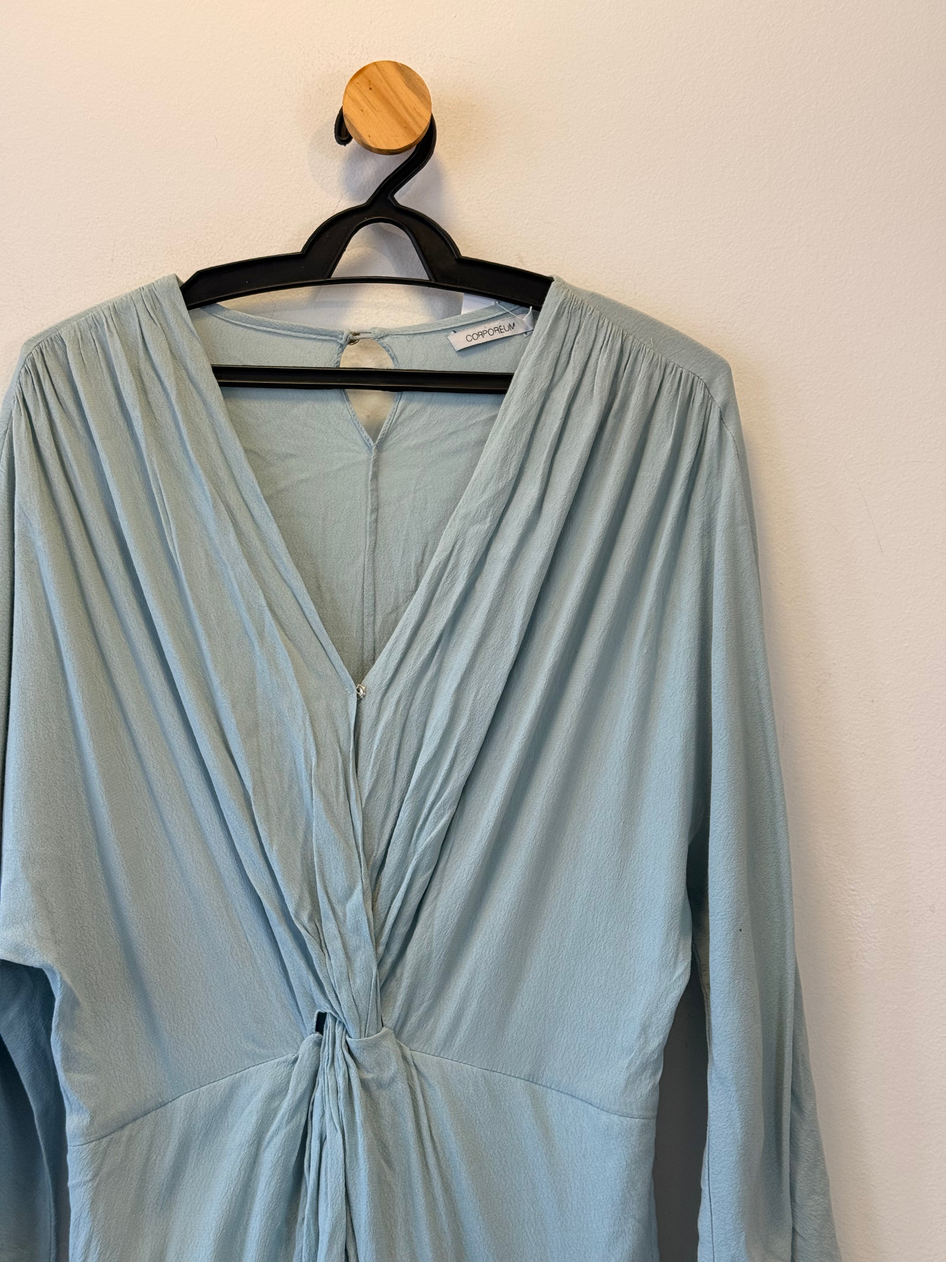 Macacão Manga Longa Azul Corporeum