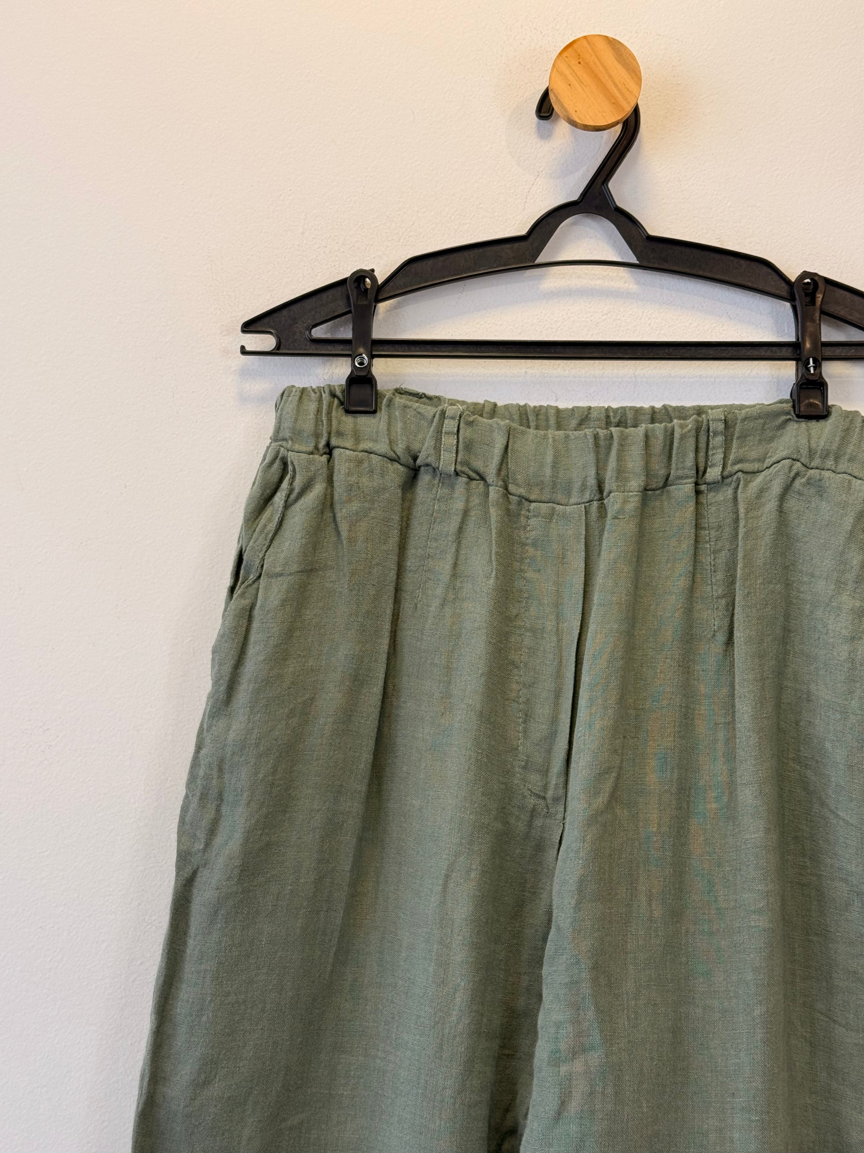 Calça de Linho Verde
