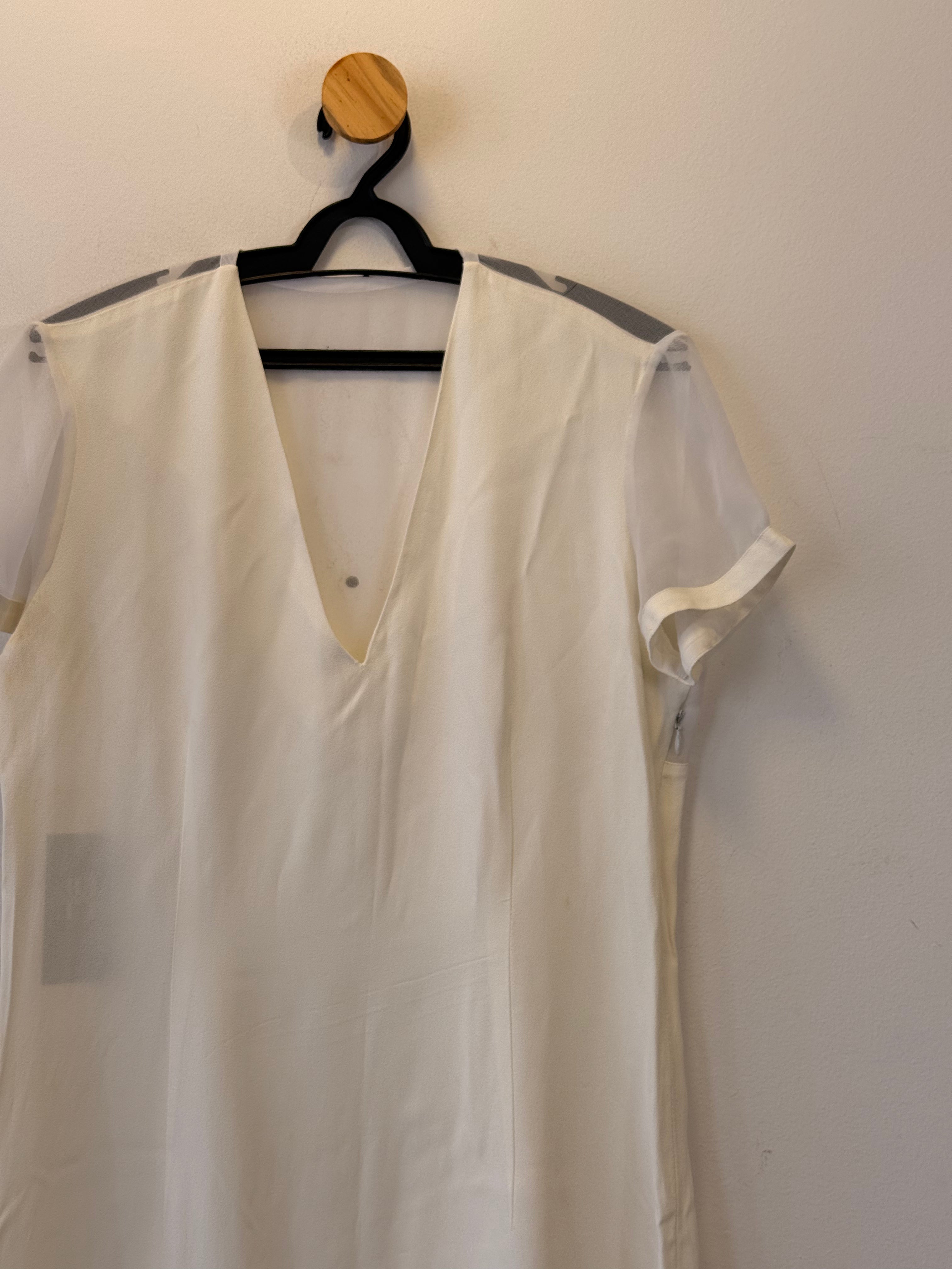 Vestido Branco Decote V