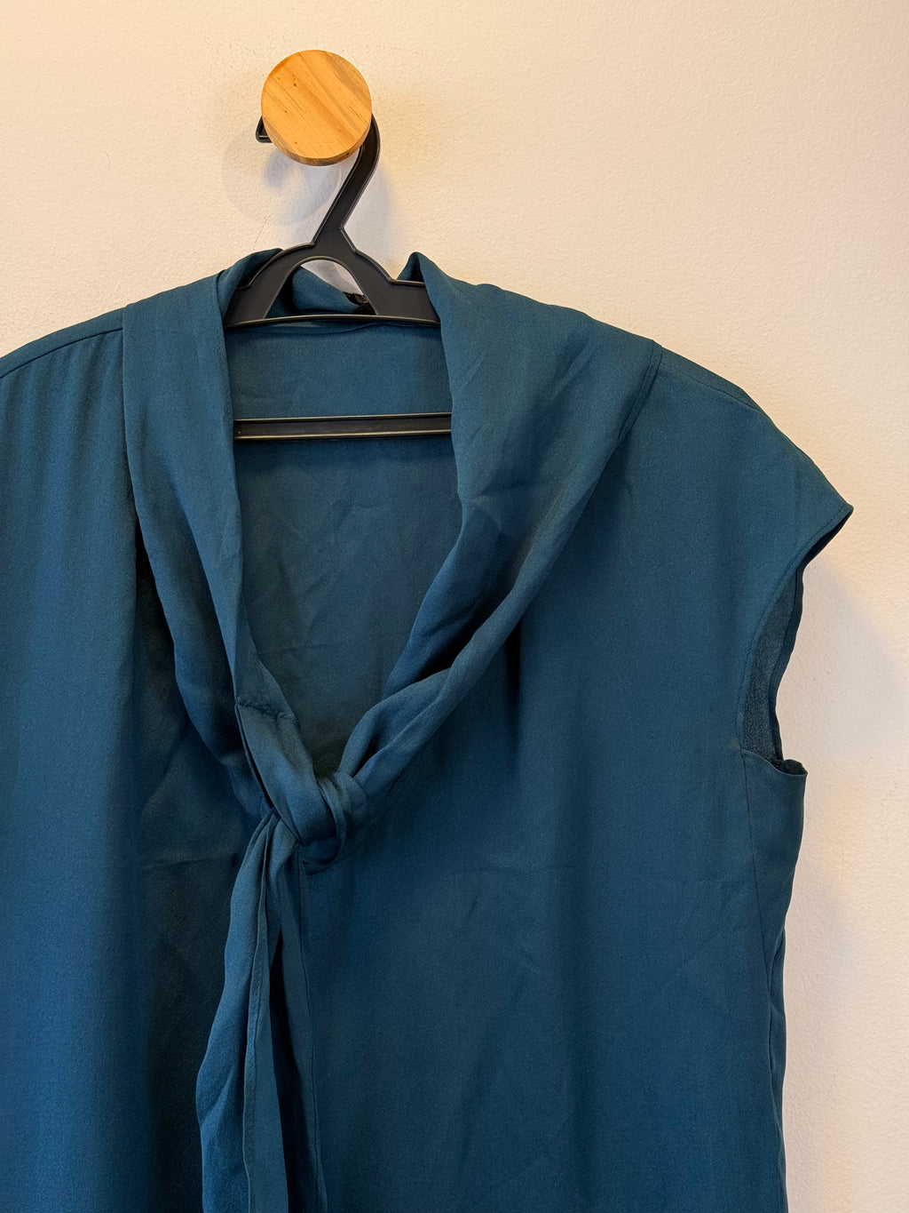 Blusa Azul de Seda