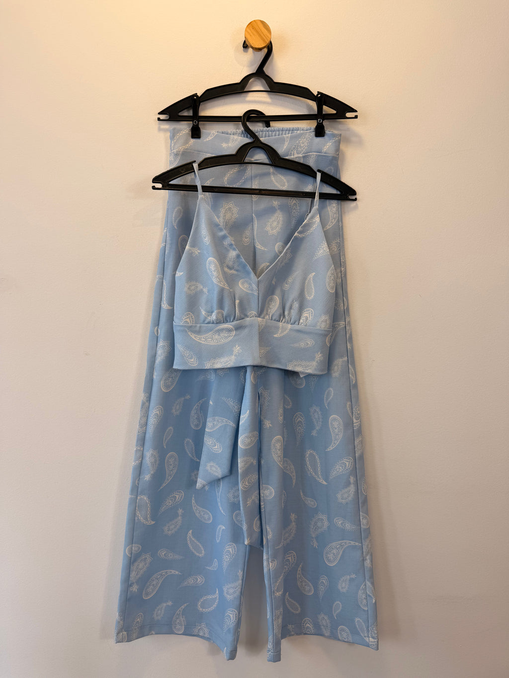 Conjunto Azul Estampa Paisley