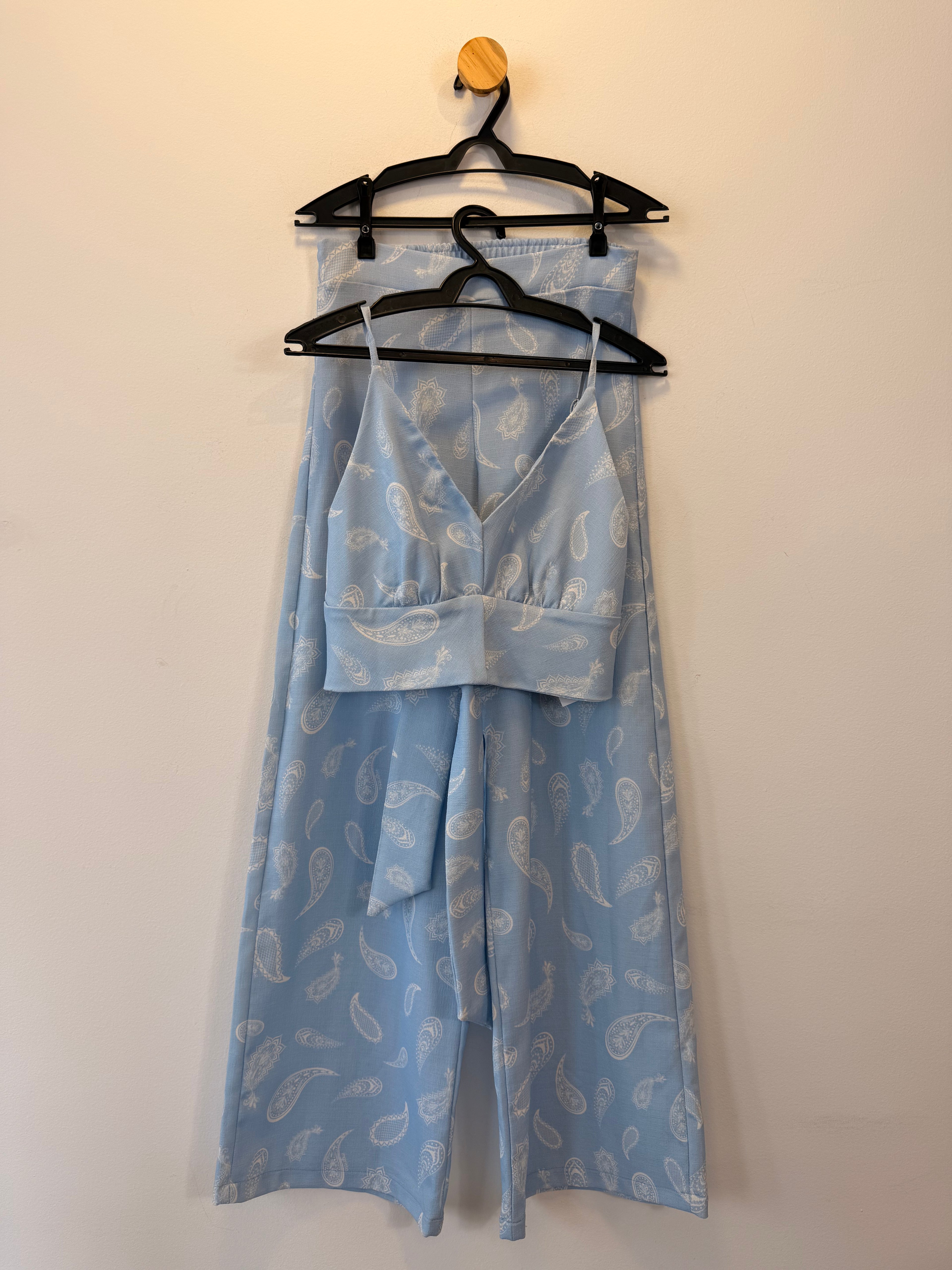 Conjunto Azul Estampa Paisley