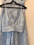 Conjunto Azul Estampa Paisley